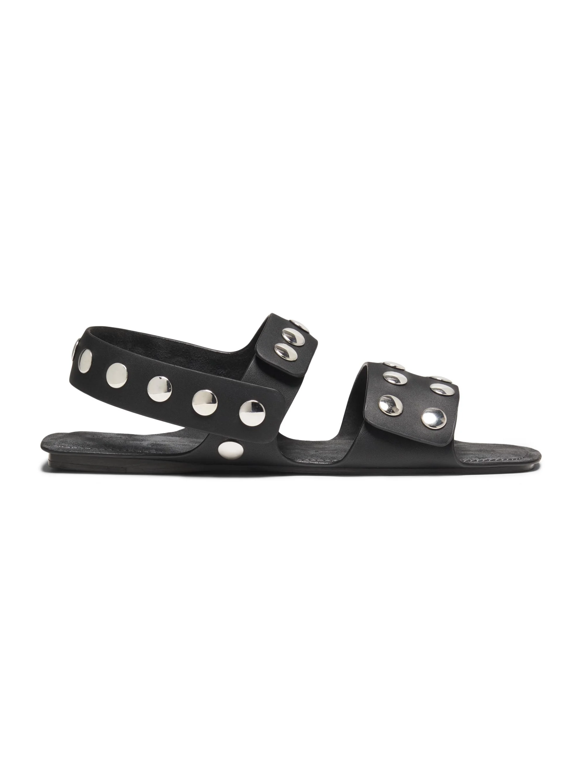 Women's Boden Leather Studded Sandals - Black - 1