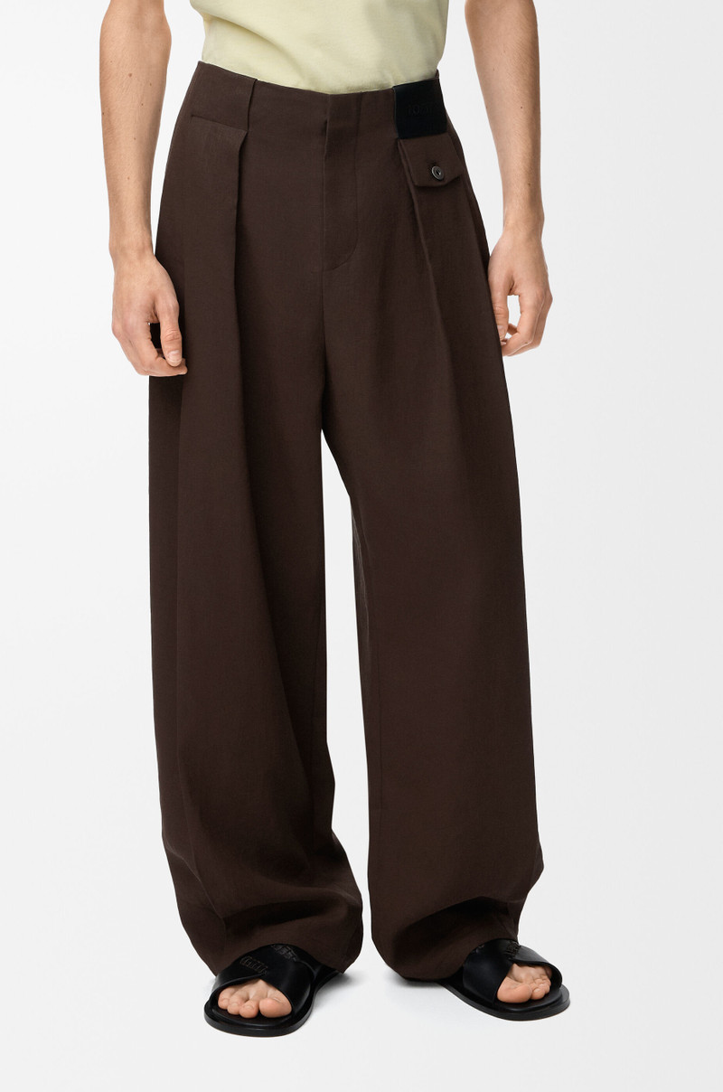 Trousers in cotton and linen 3