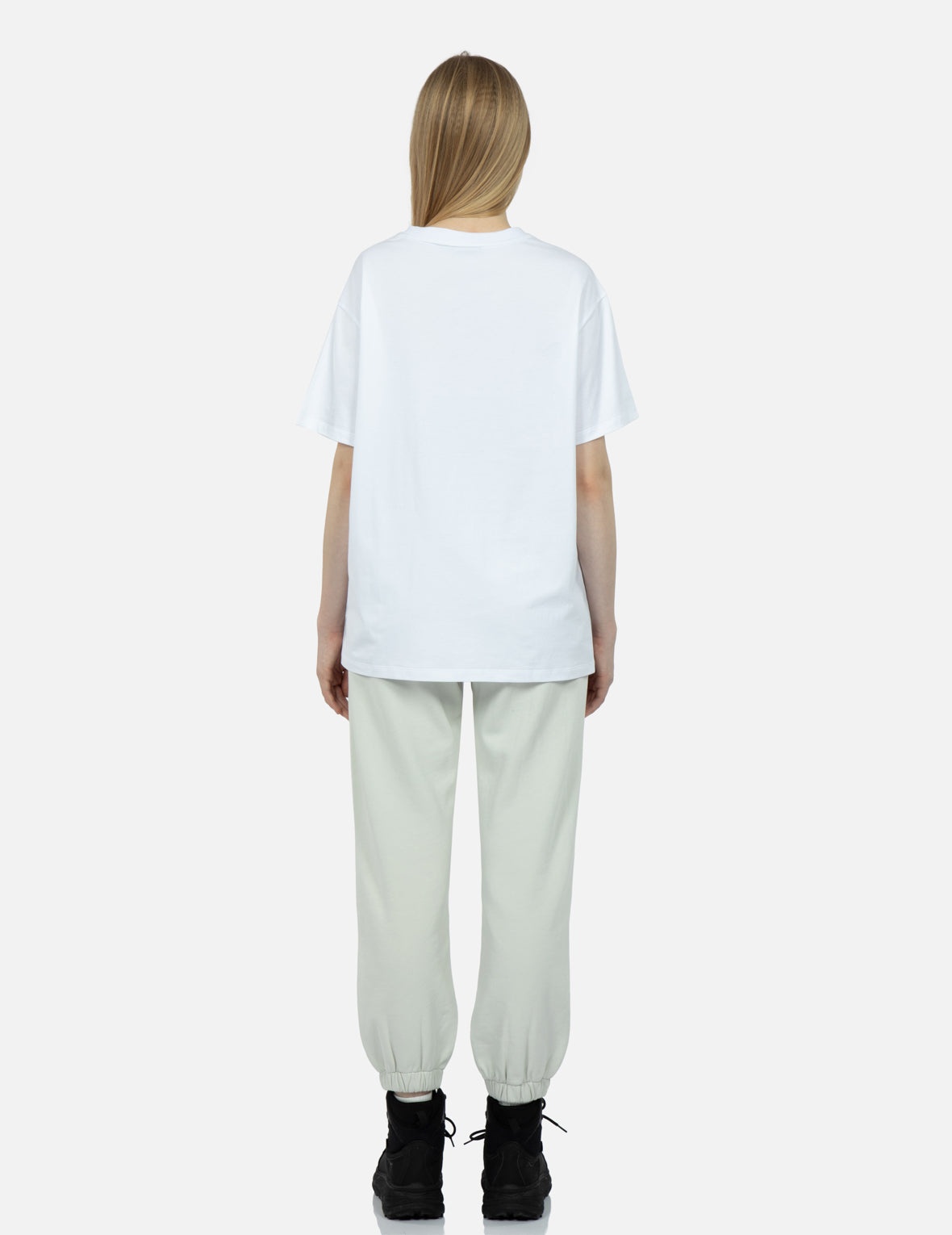 Gradiant Abstract Pattern Kamon Print T-Shirt - 6