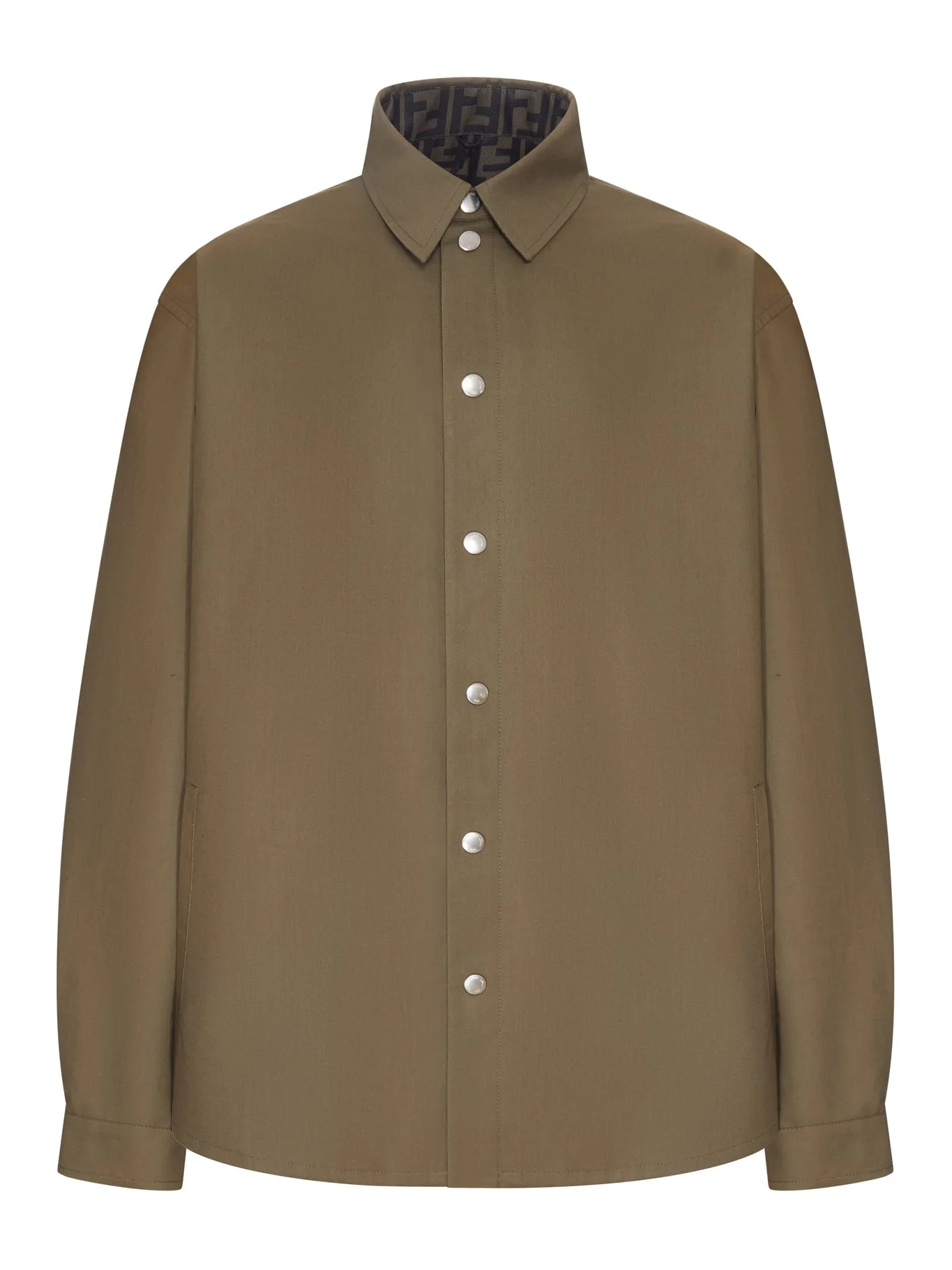 OVERSHIRT WITH FF MOTIF LINING - 1