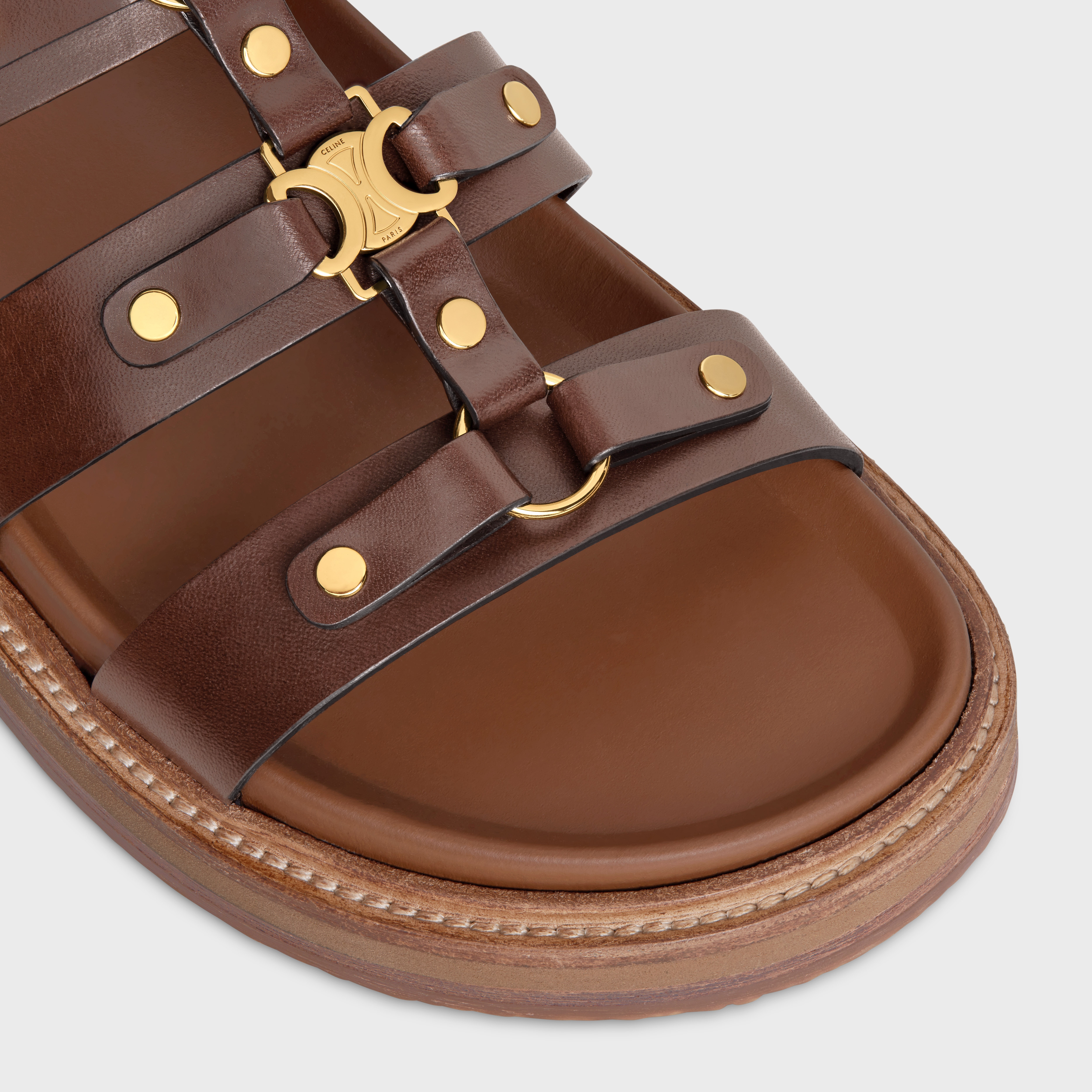 CELINE TIPPI SLIDE in CALFSKIN - VEGETAL TANNING - 4