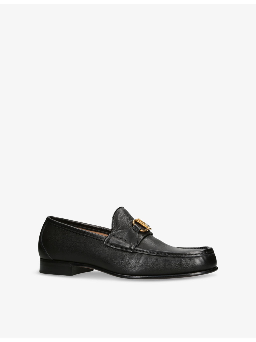 VLogo Leather Loafers - 3