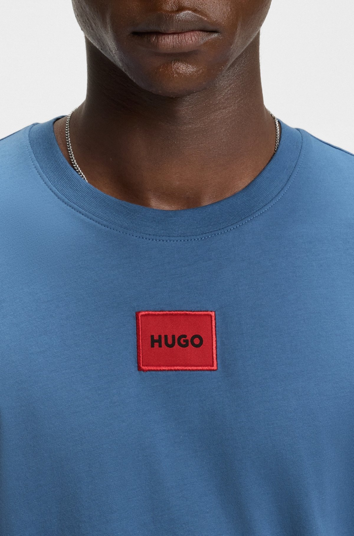 COTTON-JERSEY T-SHIRT WITH LOGO LABEL - 3