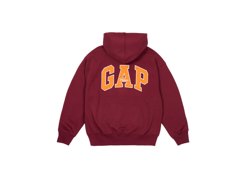 PALACE PALACE GAP HOOD BURGUNDY outlook