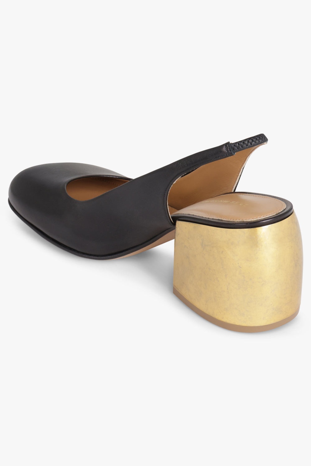 SQUARE TOE SLINGBACK PUMP | BLACK - 3