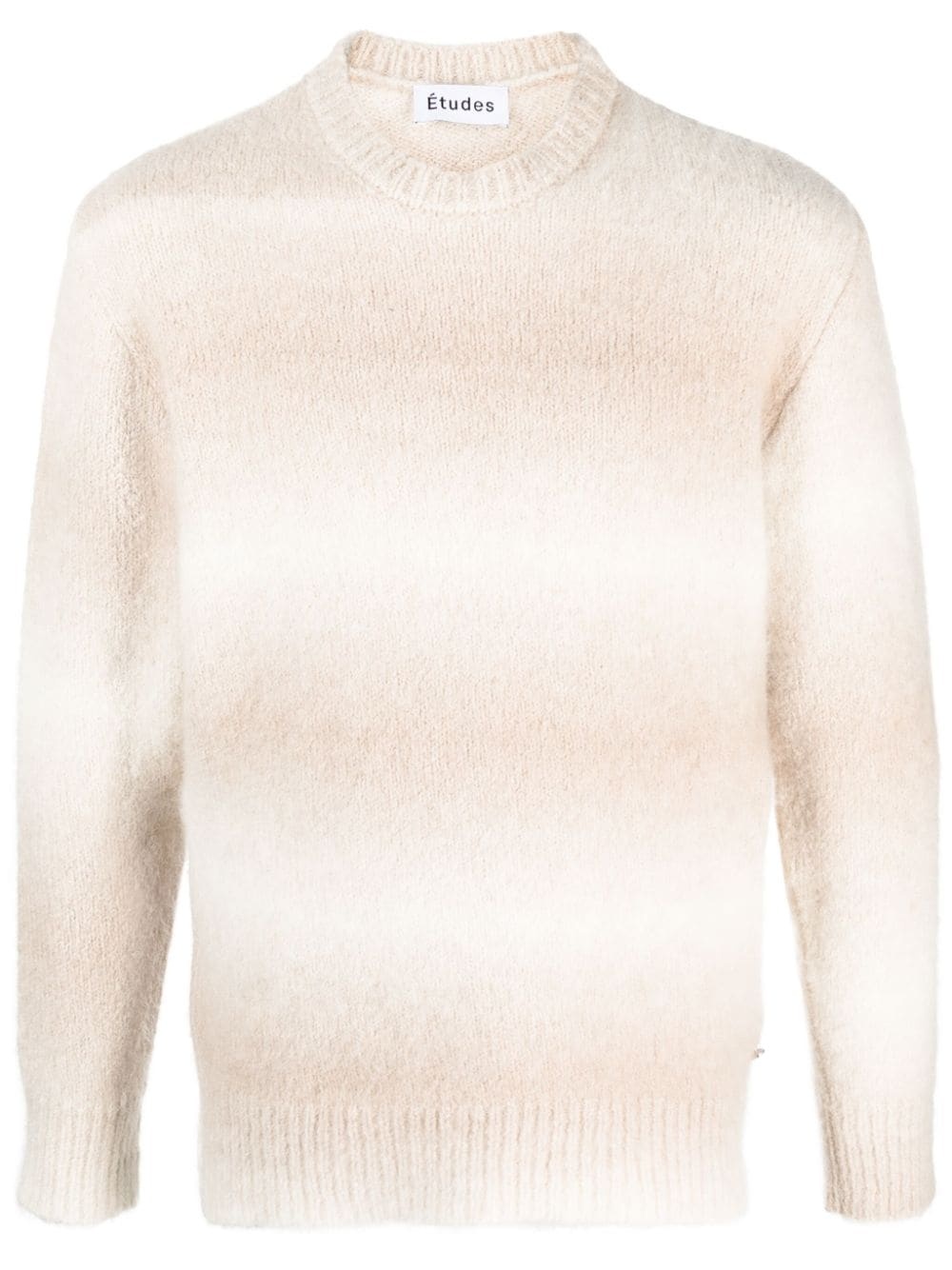 alpaca-blend crew neck jumper - 1