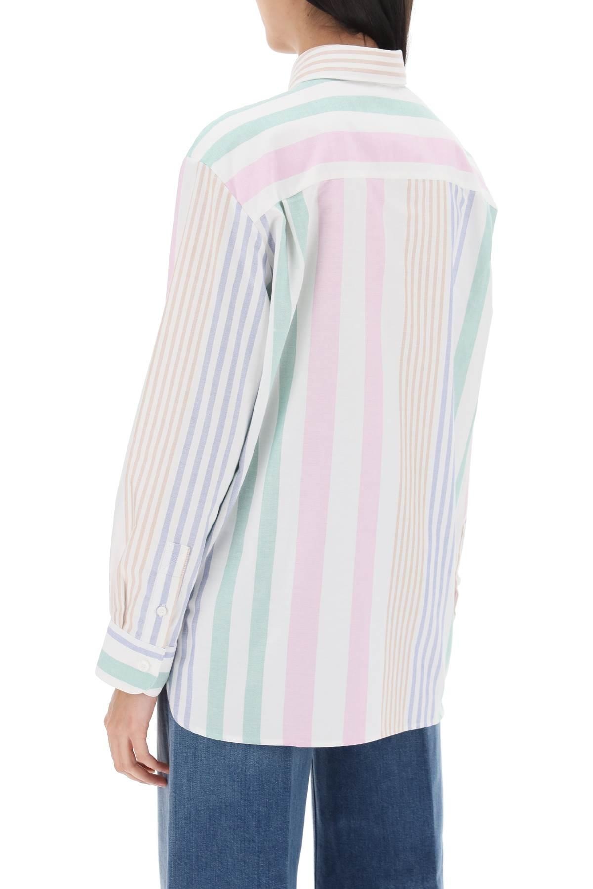 SELA STRIPED OXFORD SHIRT - 4