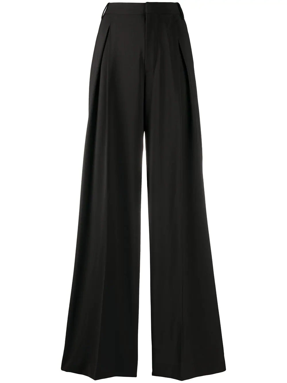 high-waist flared trousers - 1