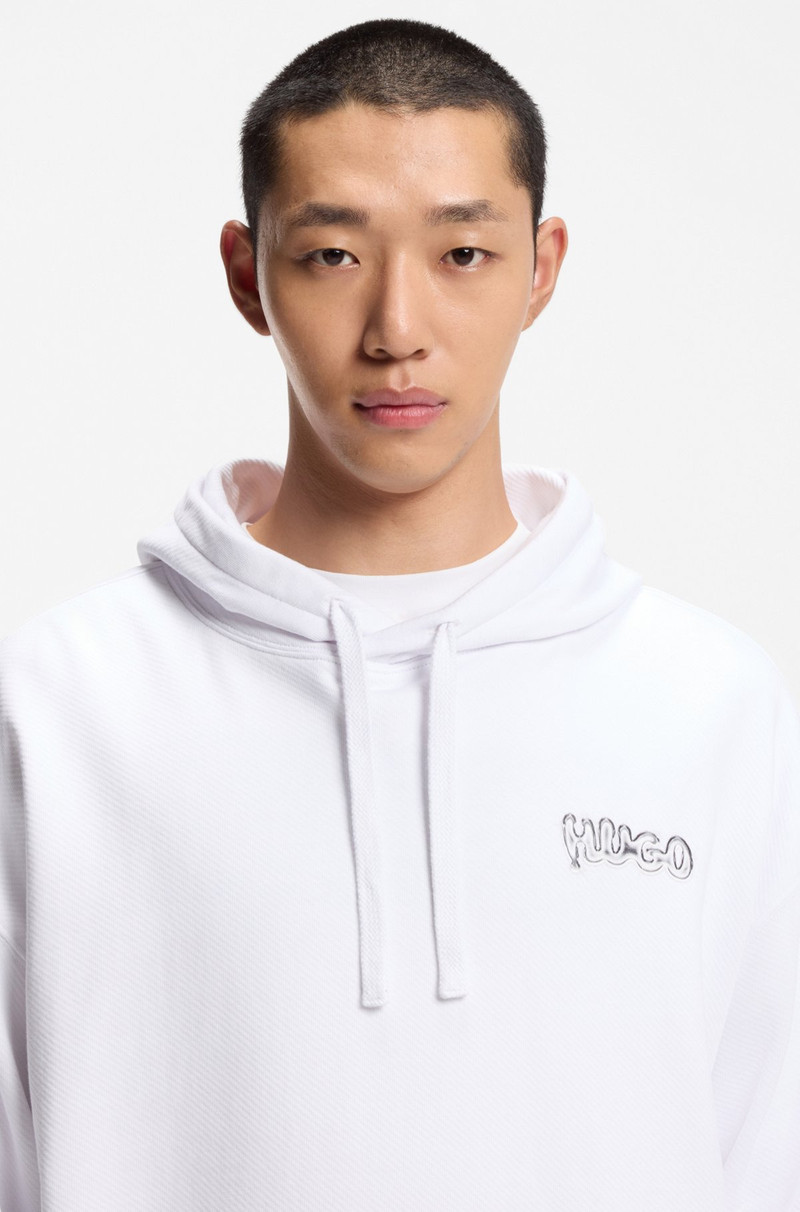 LOGO-PRINT HOODIE IN COTTON TERRY 3