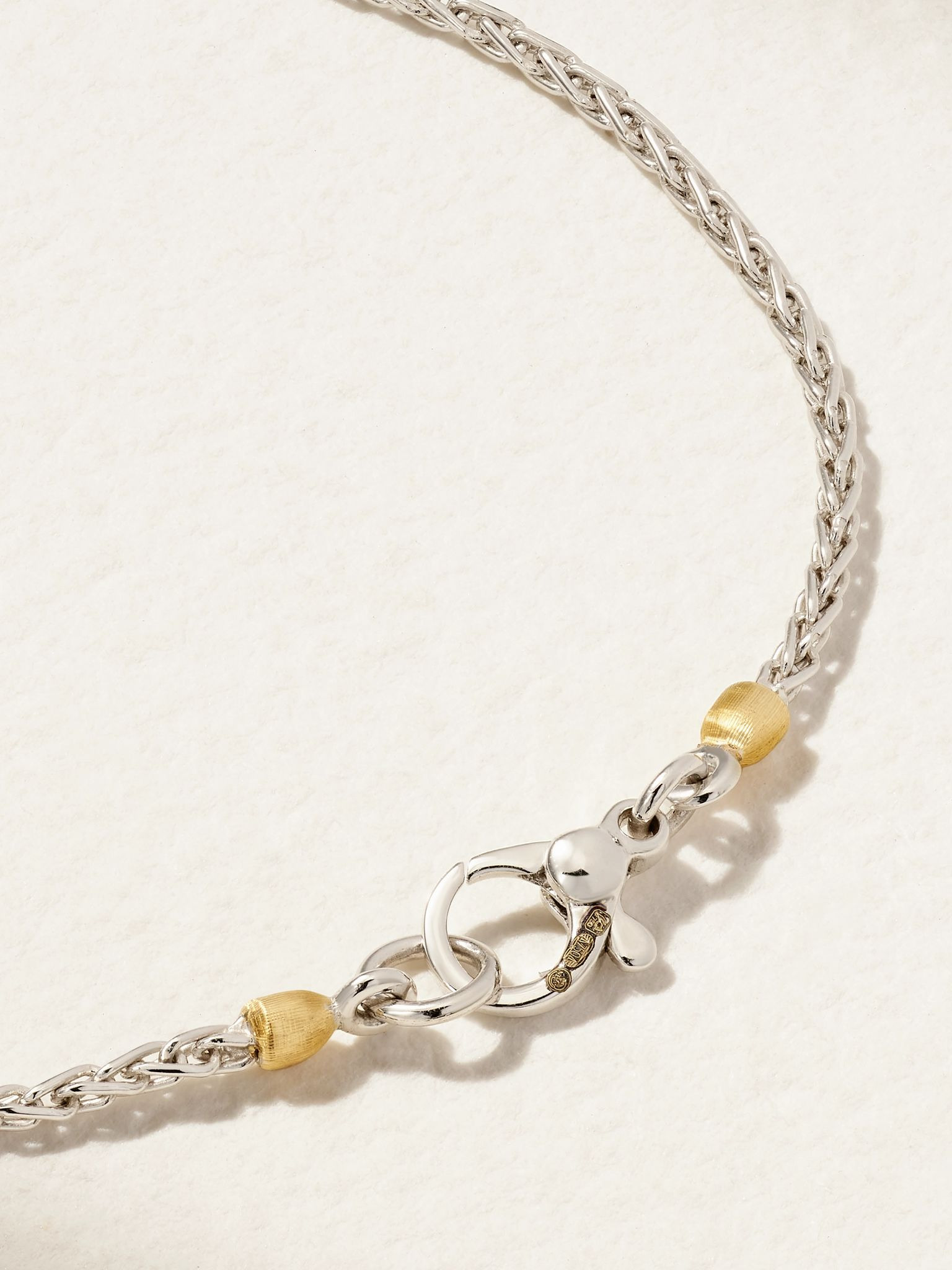 Ghirland 18-karat white and yellow gold, diamond and tsavorite bracelet Green - 3