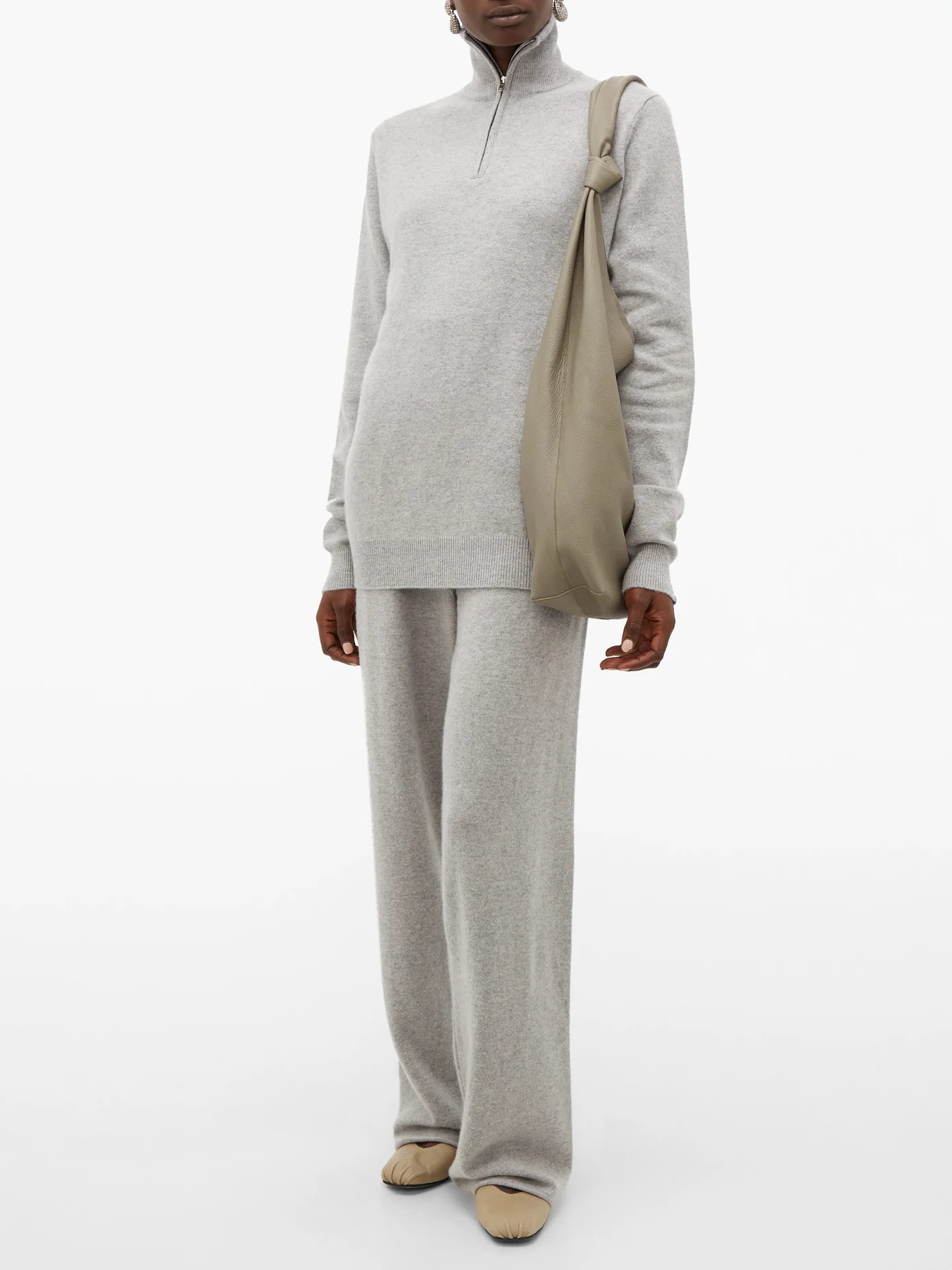 No. 102 Here half-zip stretch-cashmere sweater - 2