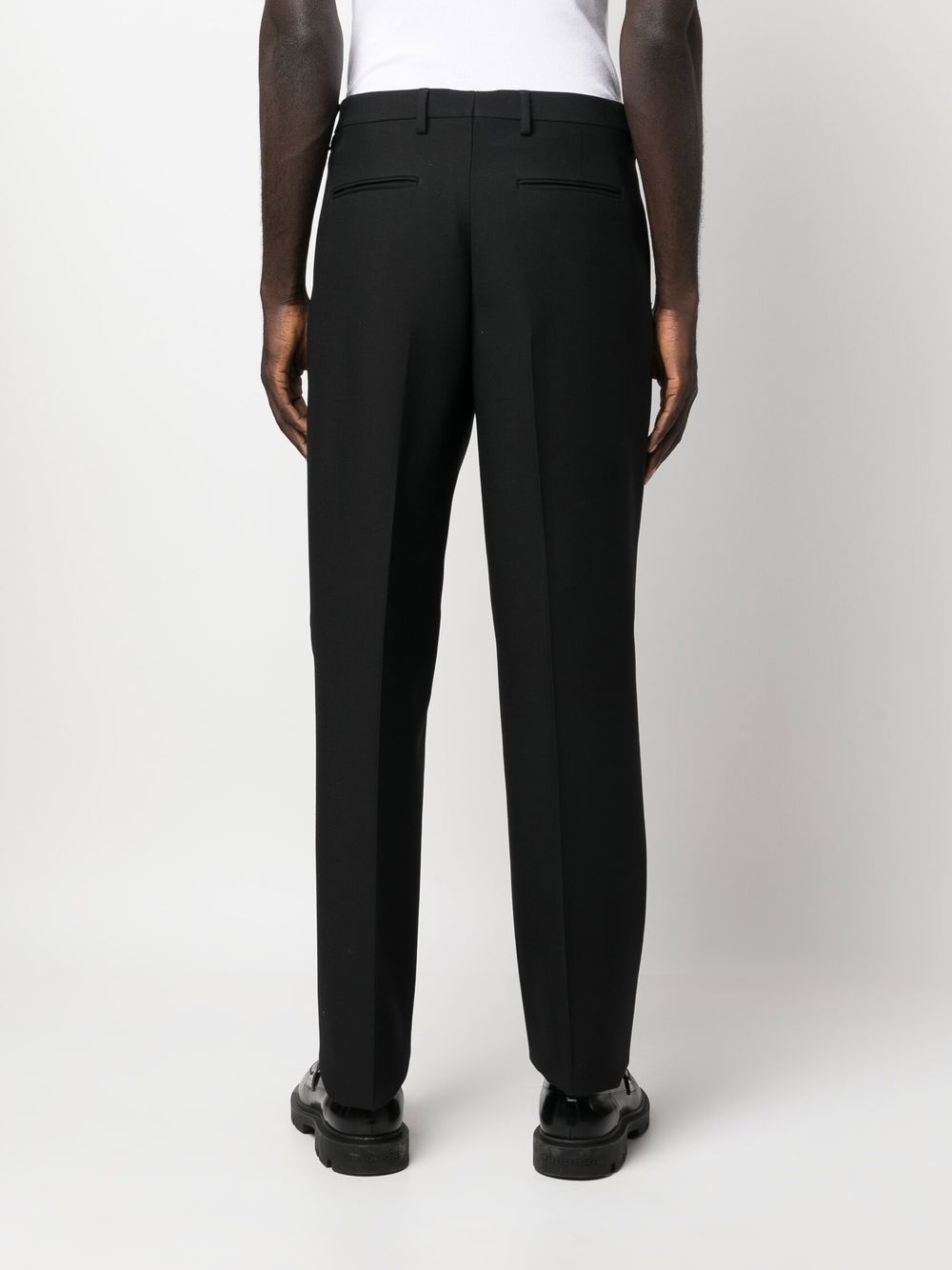 straight-leg tailored trousers - 7