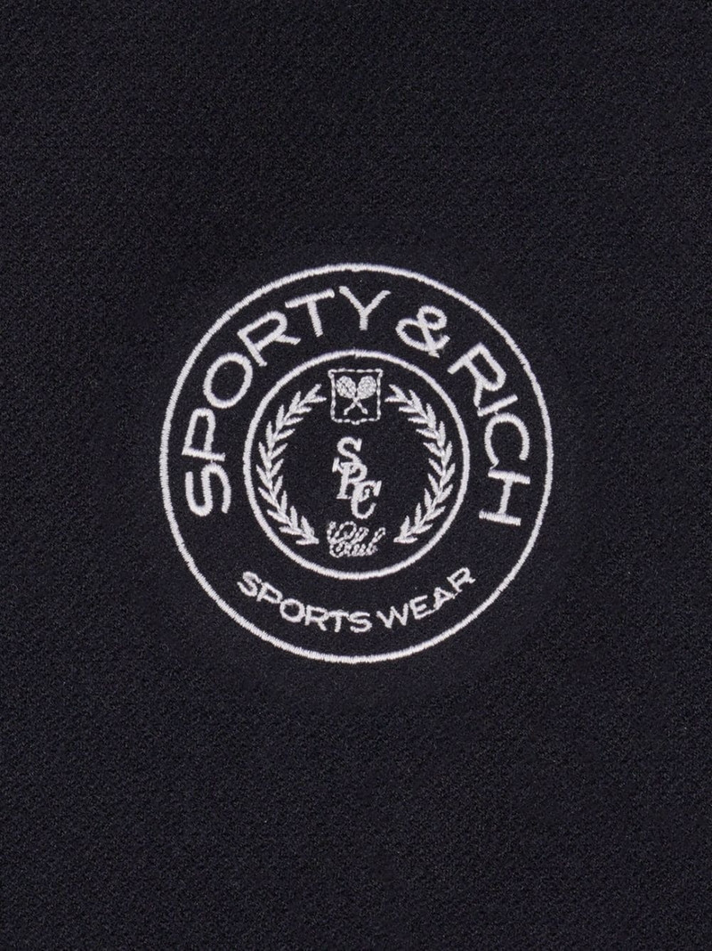 Sporty & Rich Connecticut Crest logo-embroidered varsity jacket outlook