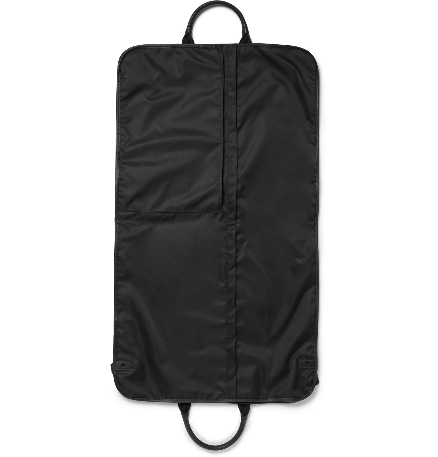 Sartorial Cross-Grain Leather-Trimmed Shell Garment Bag - 2