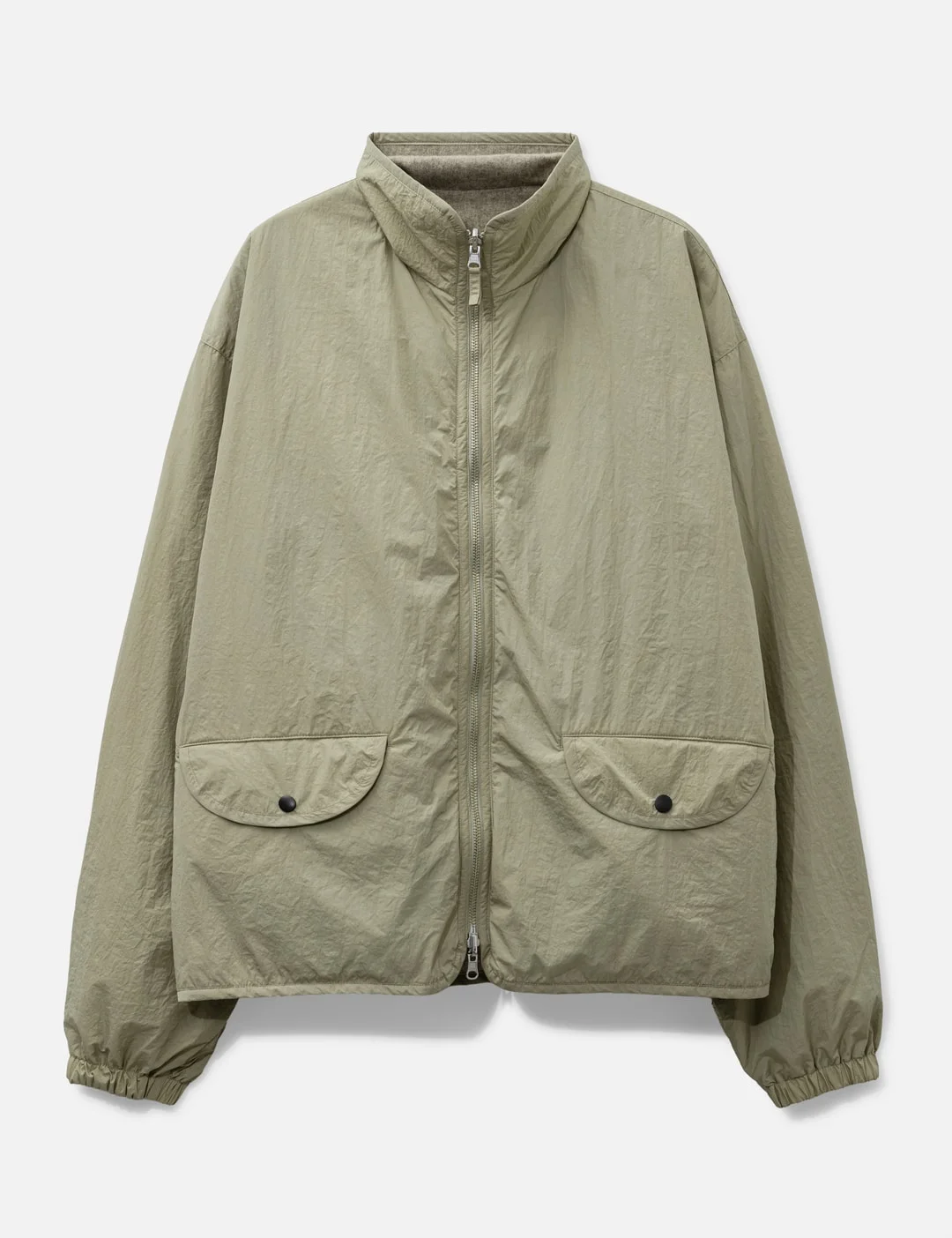 WOOL CASHMERE FLEECE REVERSIBLE BLOUSON - 1