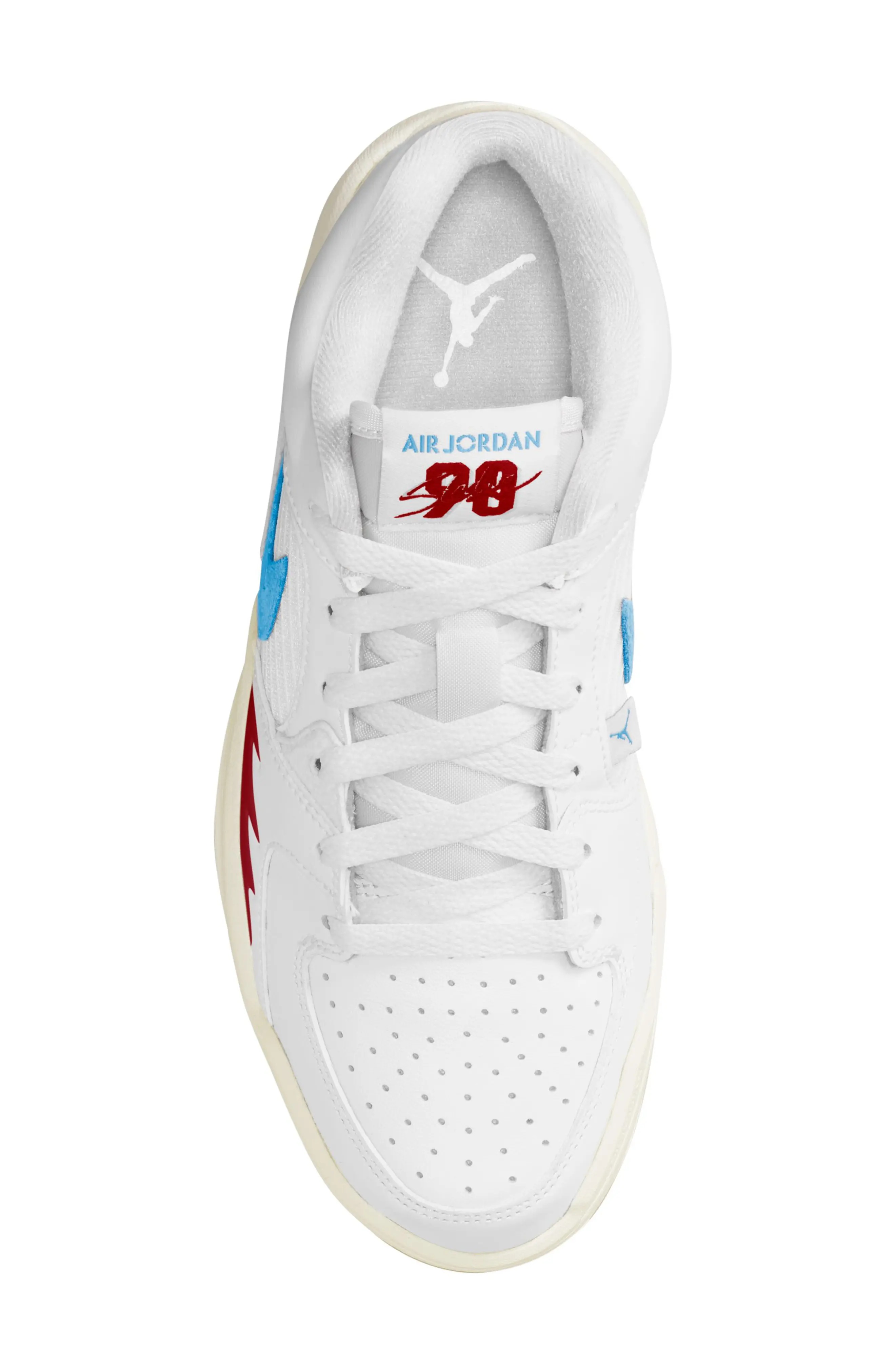 Stadium 90 Sneaker in White/Dark Powder Blue/Red - 2