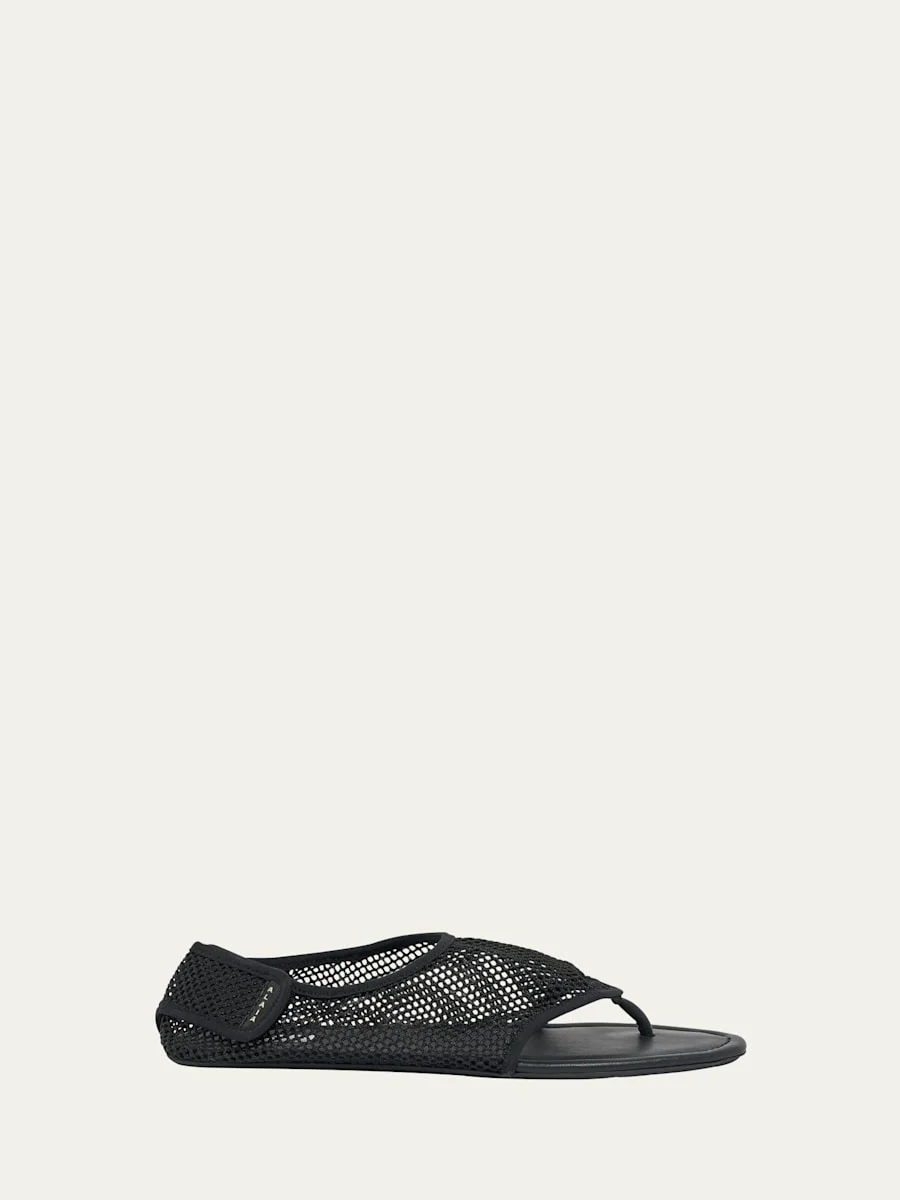 Mesh Thong Sandals - 1