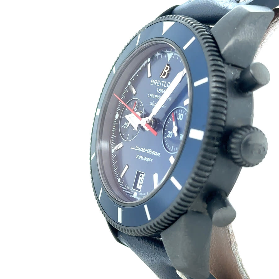 Pre-owned Breitling Superocean Heritage Chronograph Automatic Chronometer Blue Dial Men's Watch M233 - 4