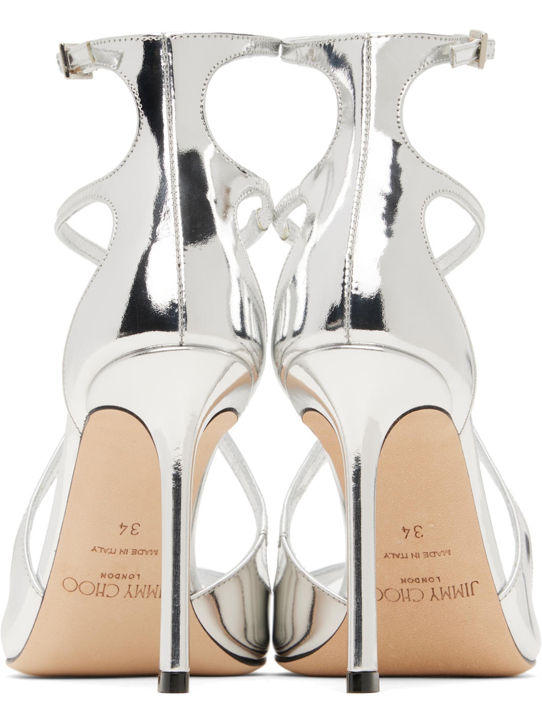 Silver Azia 95 Heeled Sandals - 2