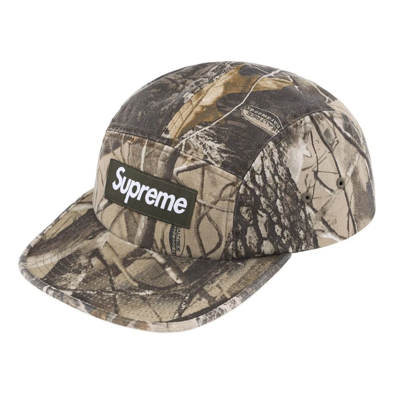 Supreme Washed Chino Twill Camp Cap 'Realtree Hardwoods Camo' SS25H40-REALTREE-HARDWOODS-CAMO - 1