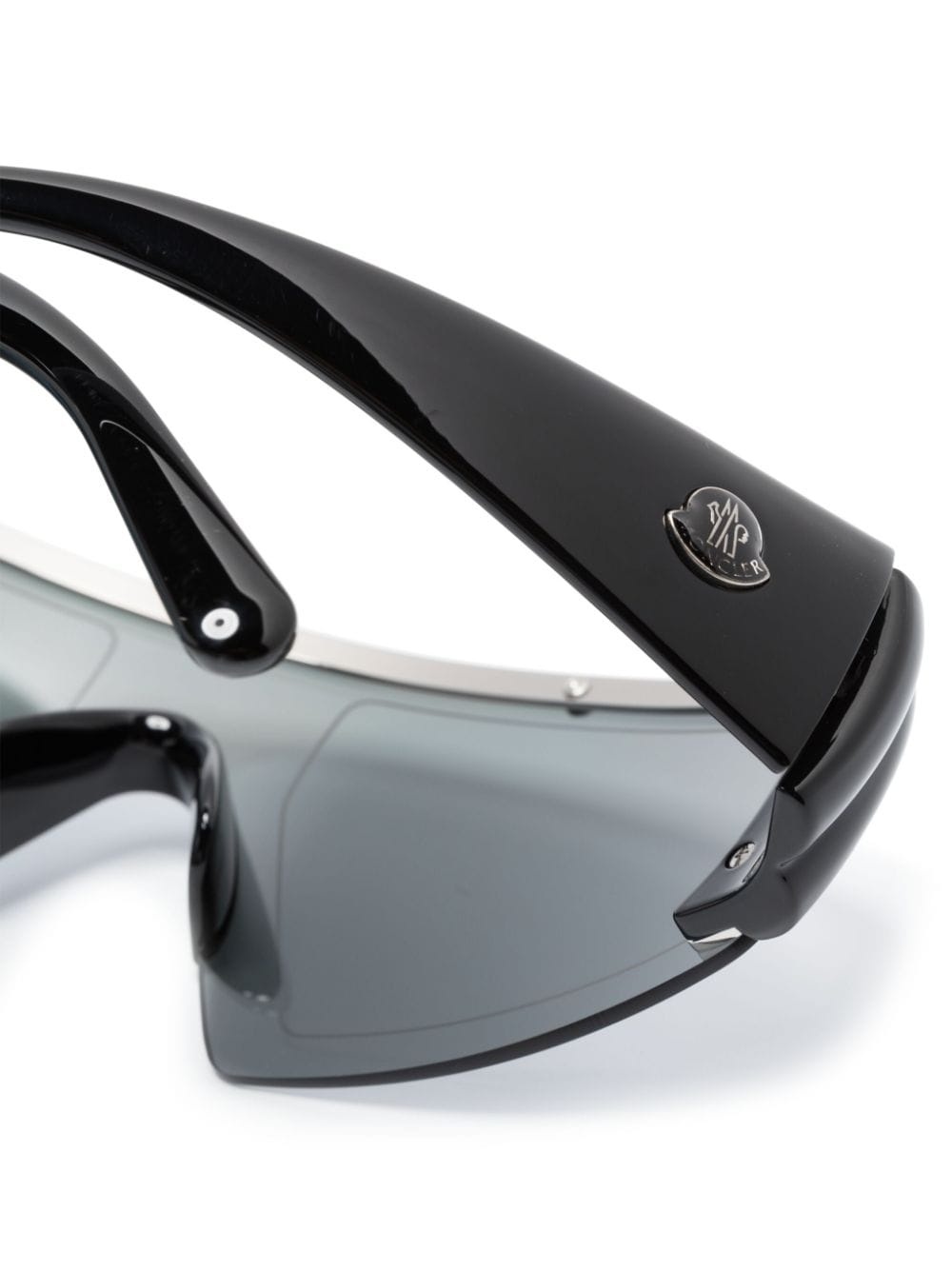 shield-frame mirrored sunglasses - 3