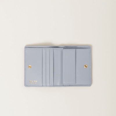 Miu Miu Small matelassé nappa leather wallet outlook