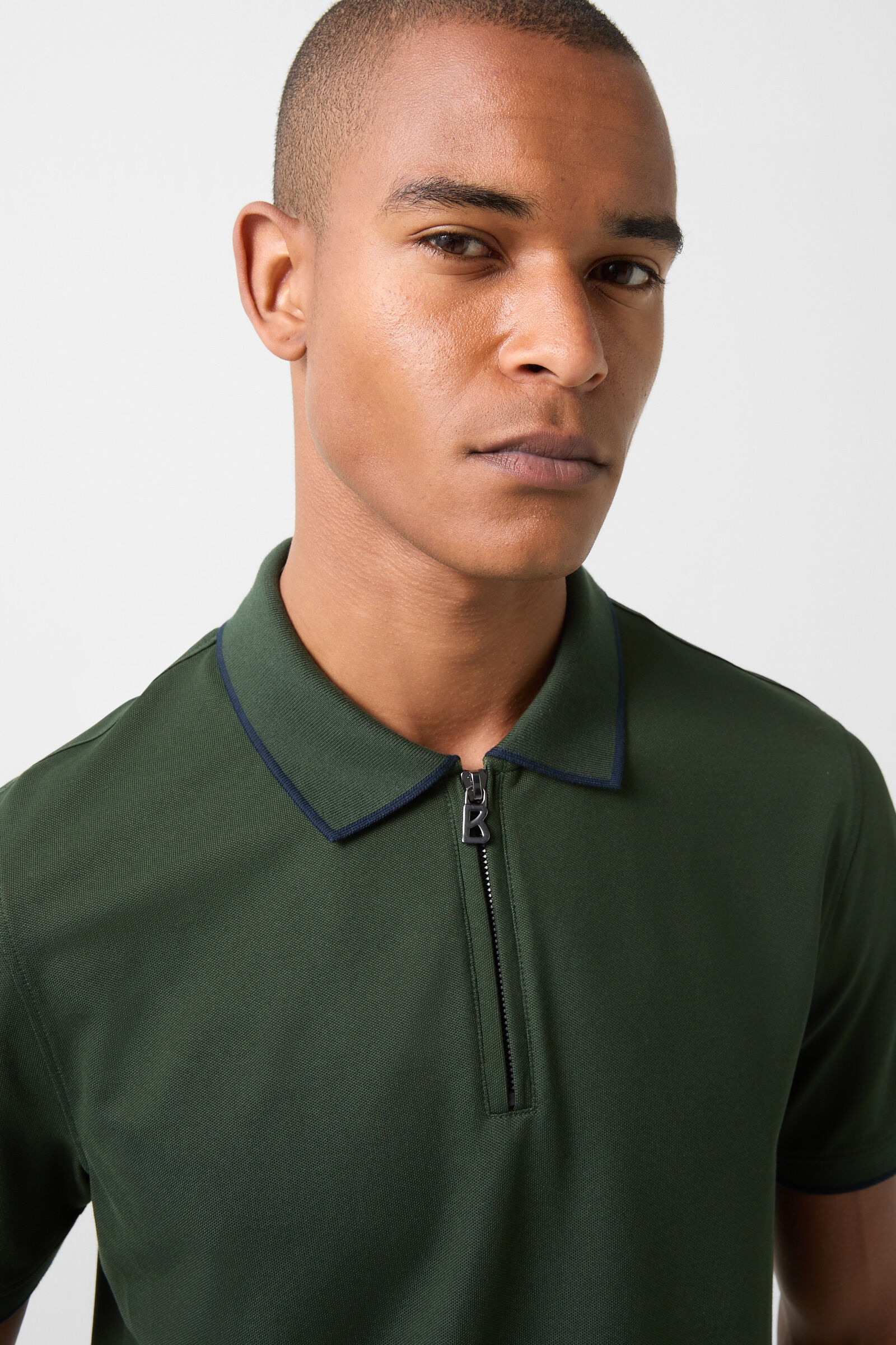 Timo Polo shirt in Olive green - 4