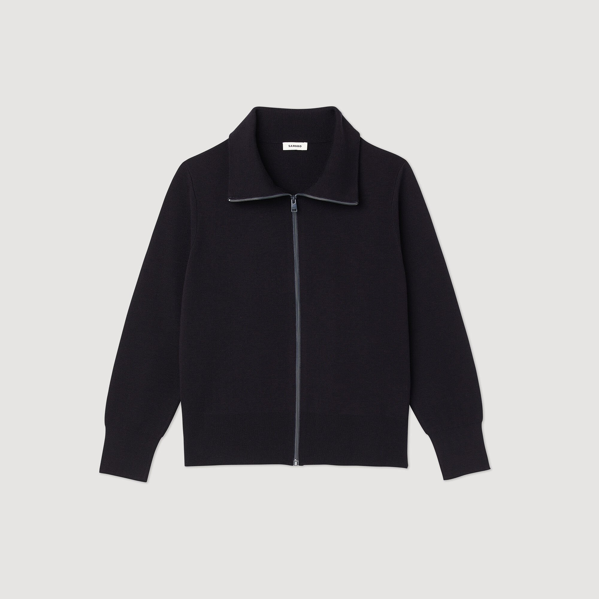 ZIP-UP WOOL CARDIGAN - 6