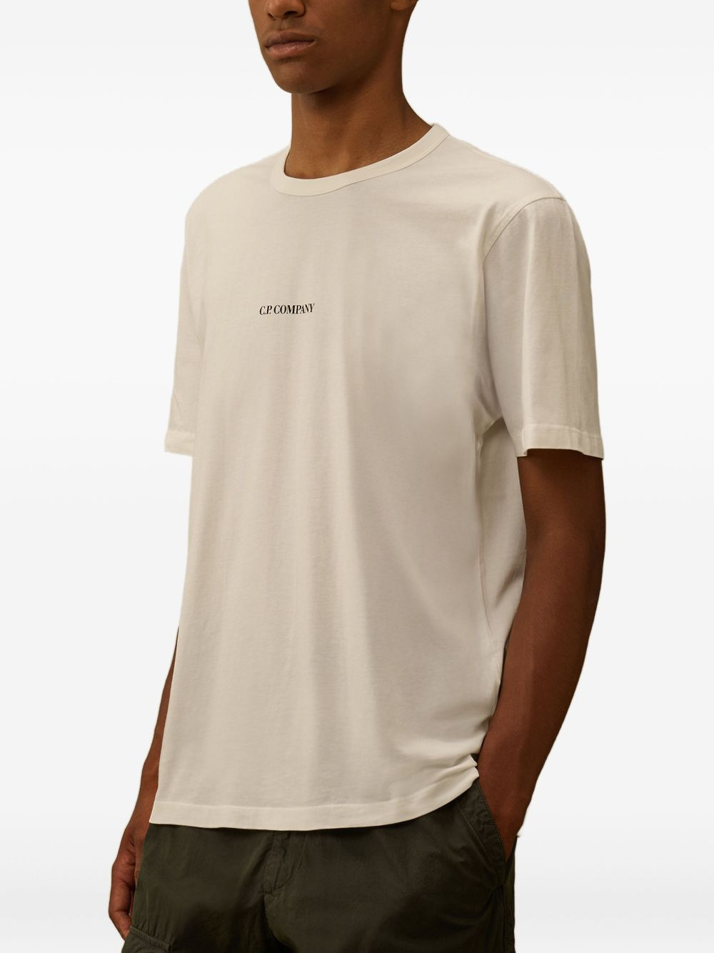 logo-embroidered cotton T-shirt - 3