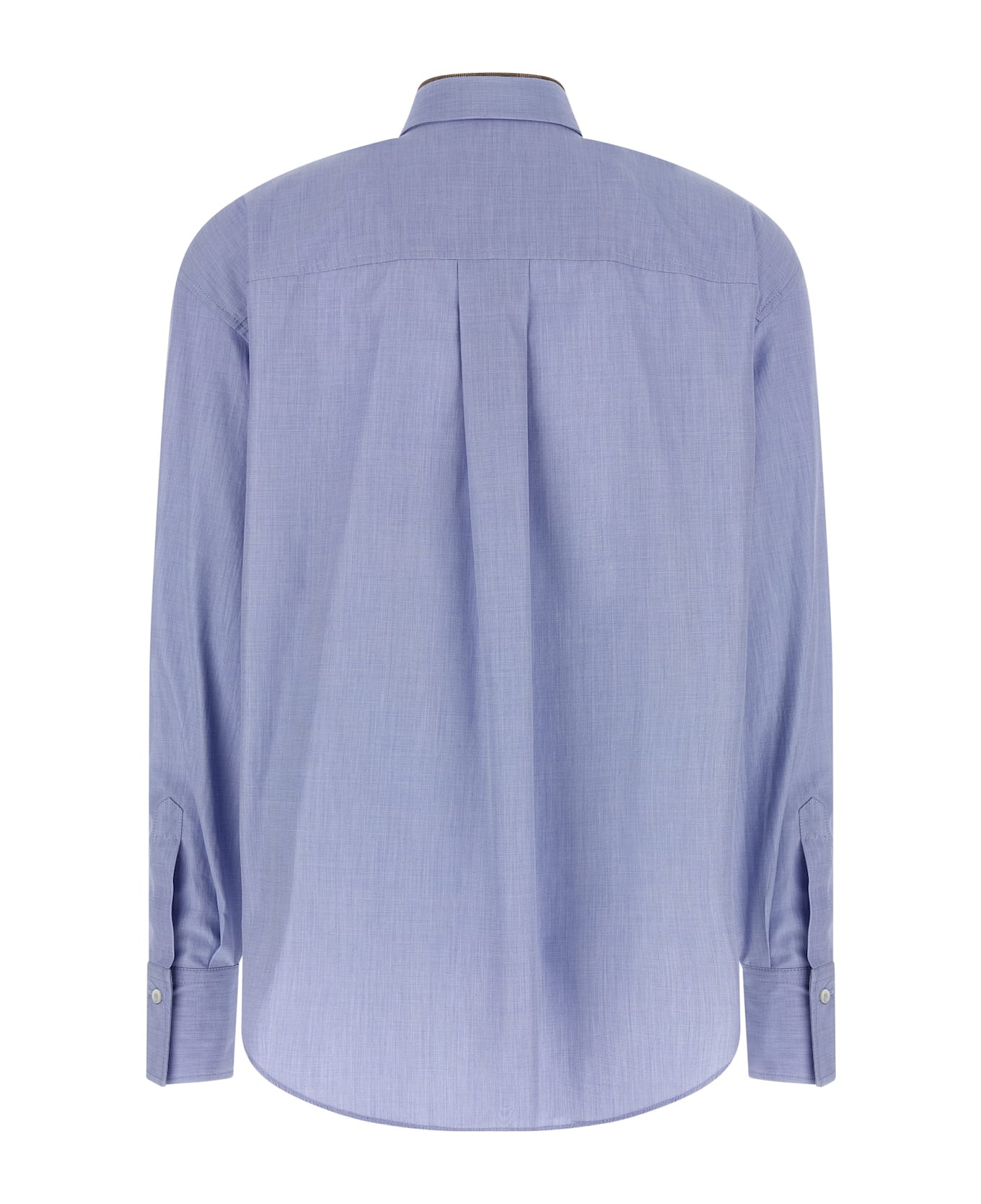 'shiny Collar Detail' Shirt - 2