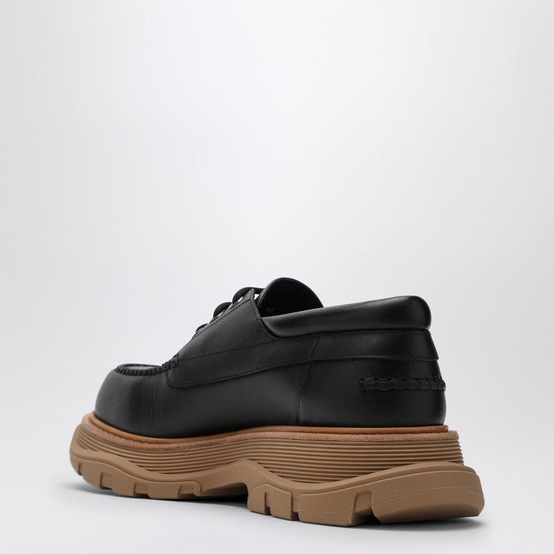 Alexander Mcqueen Black Leather Lace-Up With Maxi Sole Men - 2