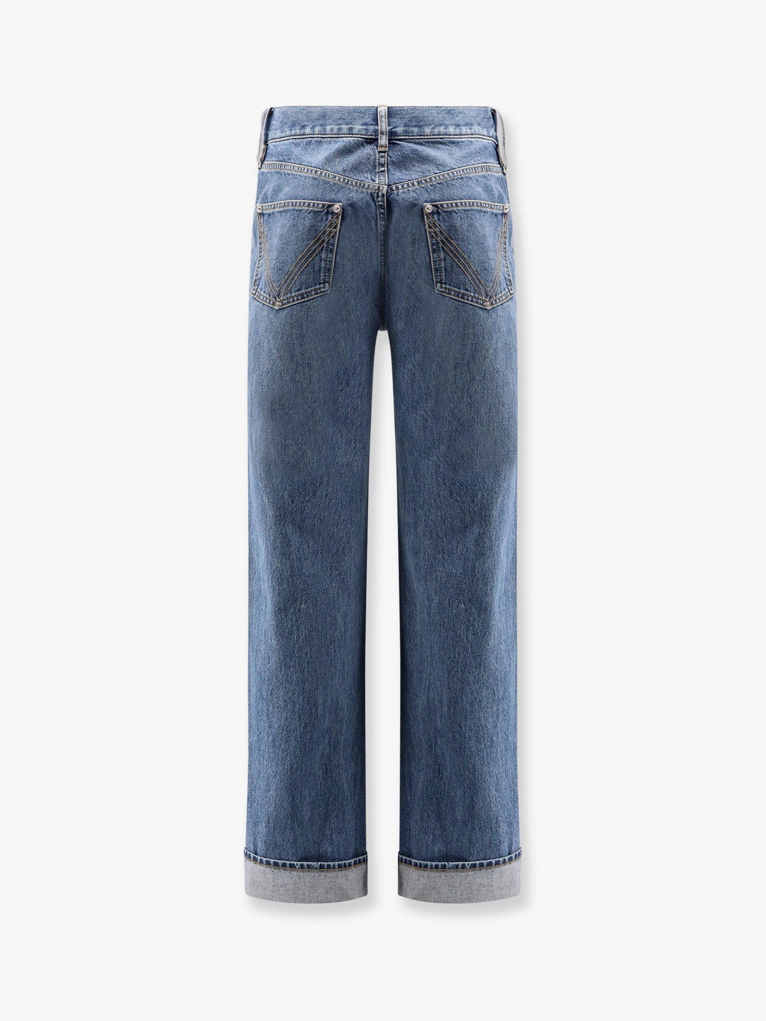 Bottega Veneta Men Wide Leg Jeans With Turn Up - 2