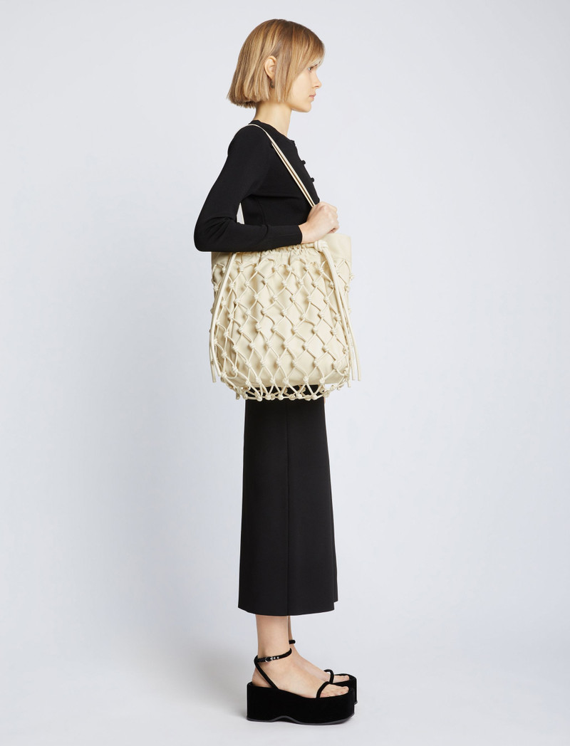 Proenza Schouler Macrame Drawstring Tote outlook