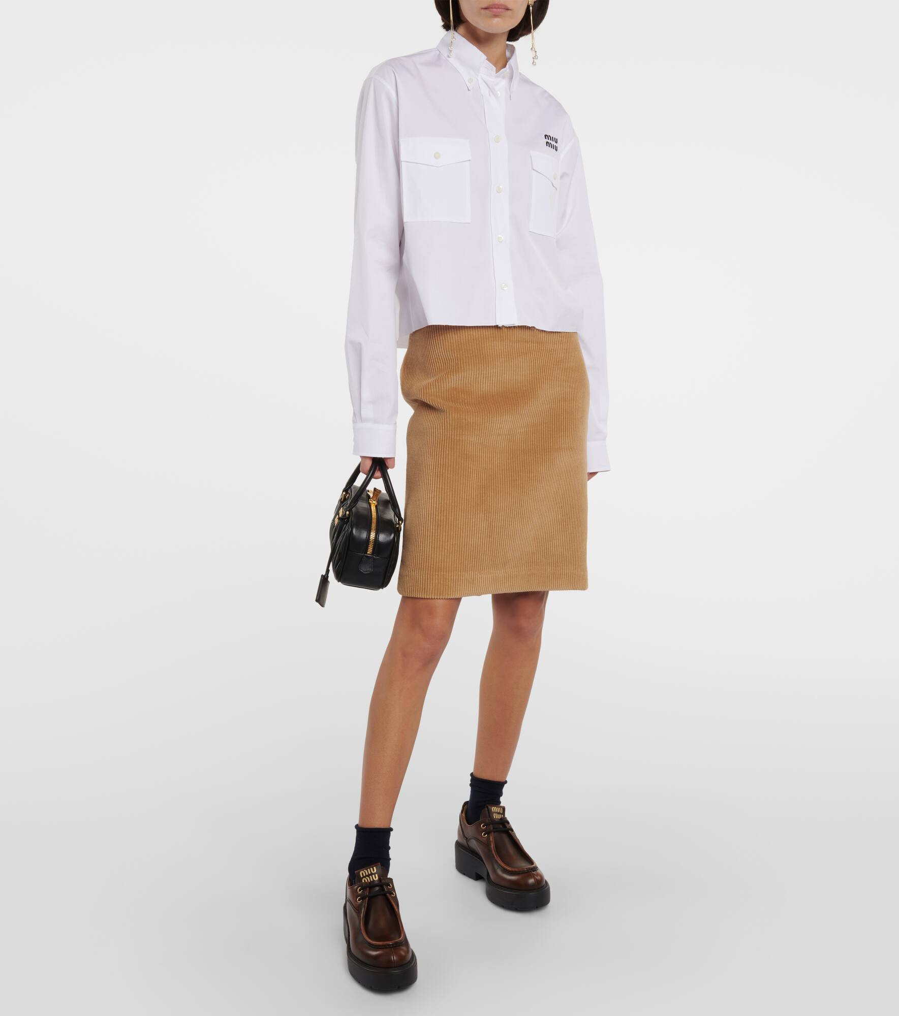 Leather platform brogues - 2