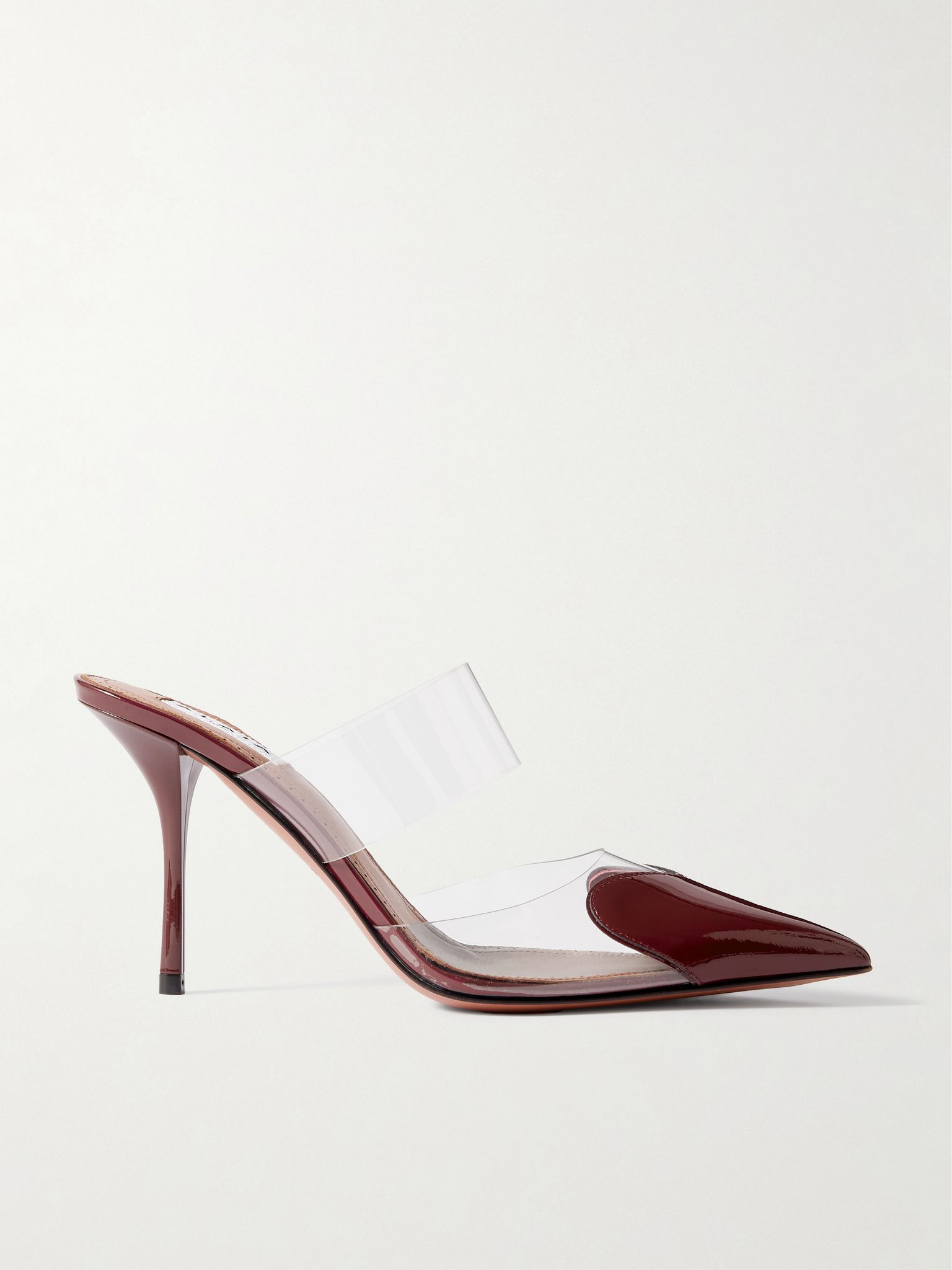 PVC and patent-leather pumps Burgundy - 1