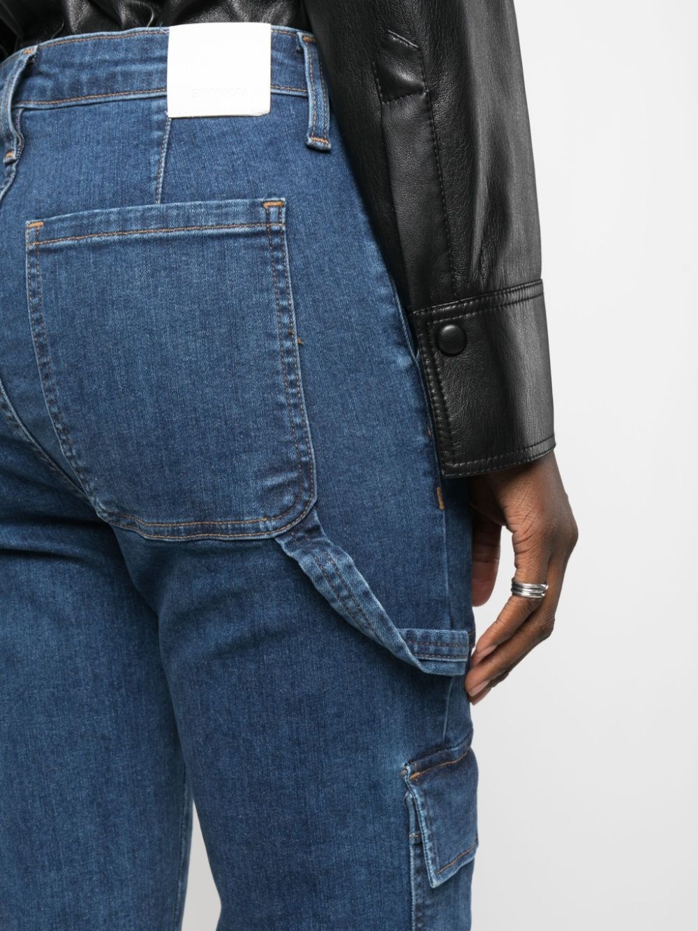 high-rise cropped-leg jeans - 5