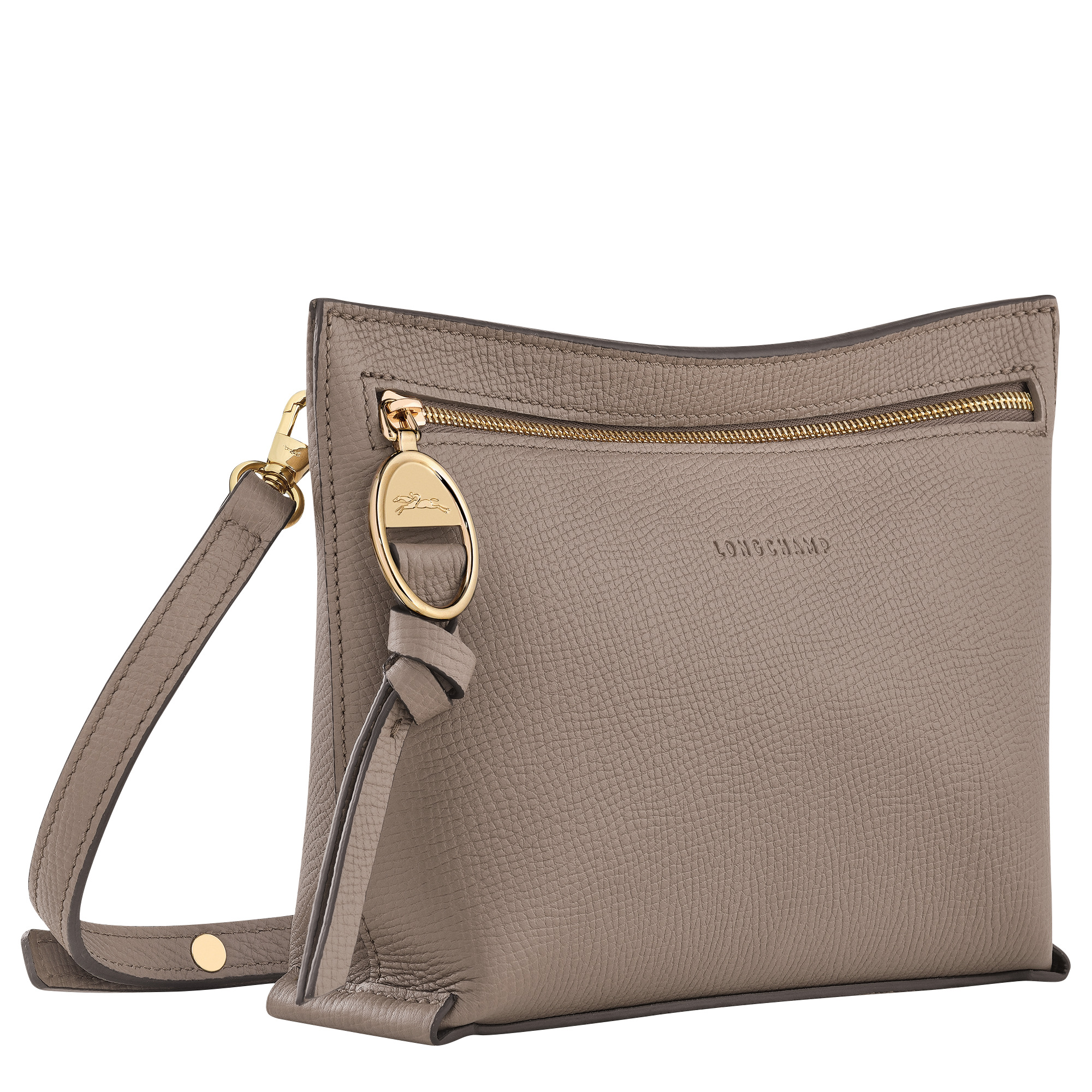 Mailbox XS Crossbody bag Taupe - Leather - 2