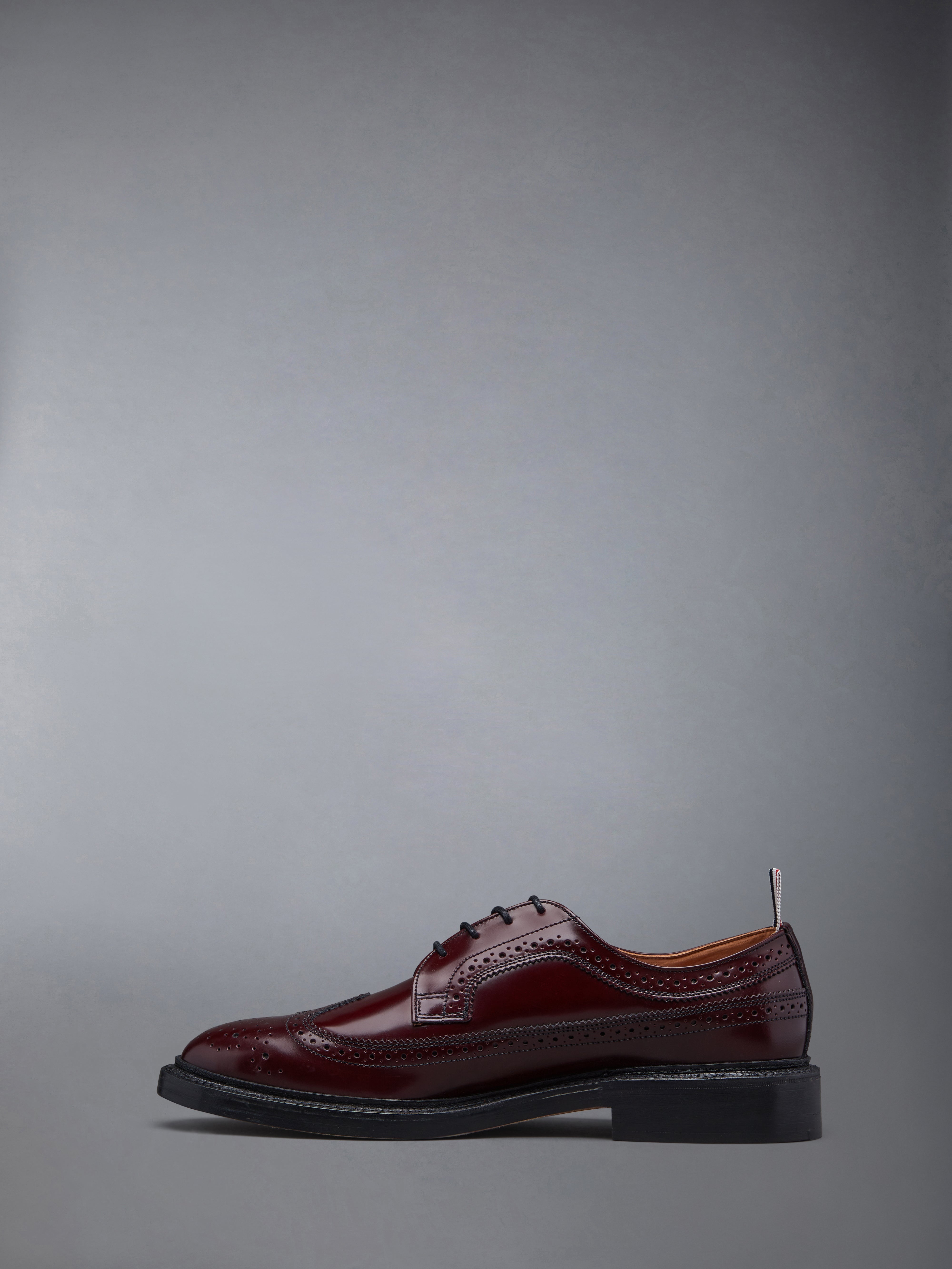 POLISHED CALF LEATHER SOLE LONGWING BROGUES - 3