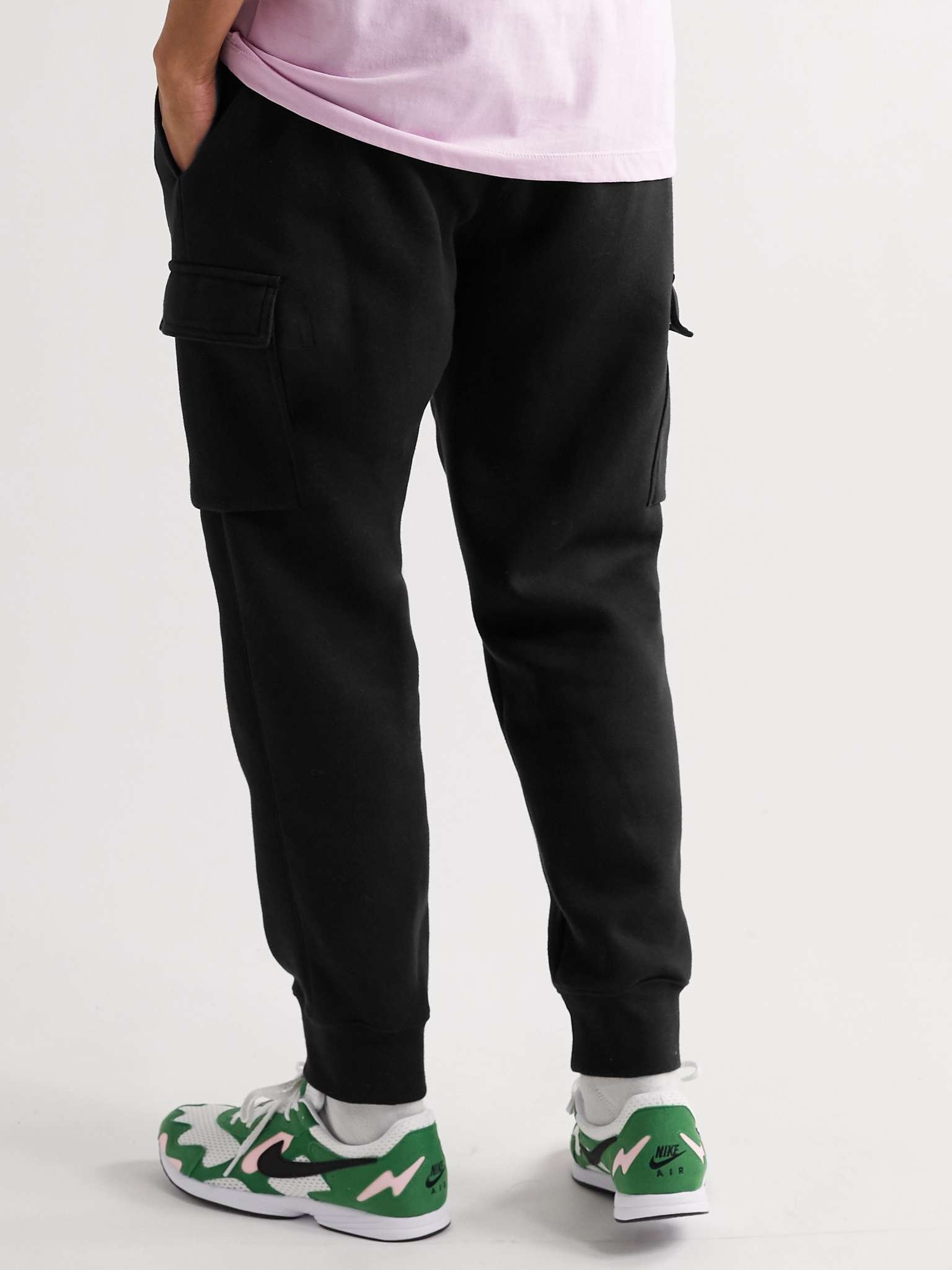 Sportswear Club Slim-Fit Tapered Cotton-Blend Jersey Cargo Sweatpants - 4