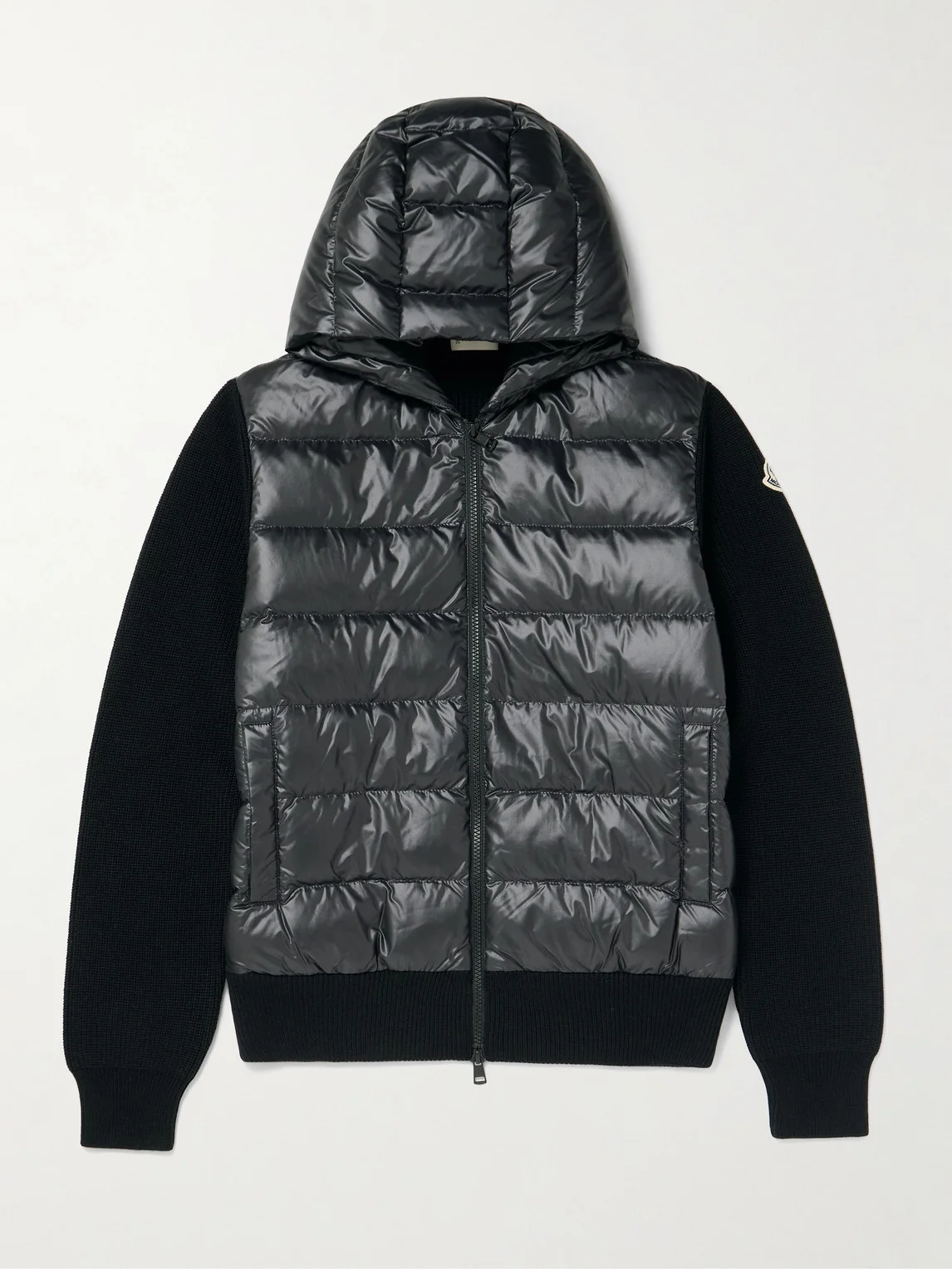 Quilted Shell-Panelled Virgin Wool and Cashmere-Blend Down Jacket - 1