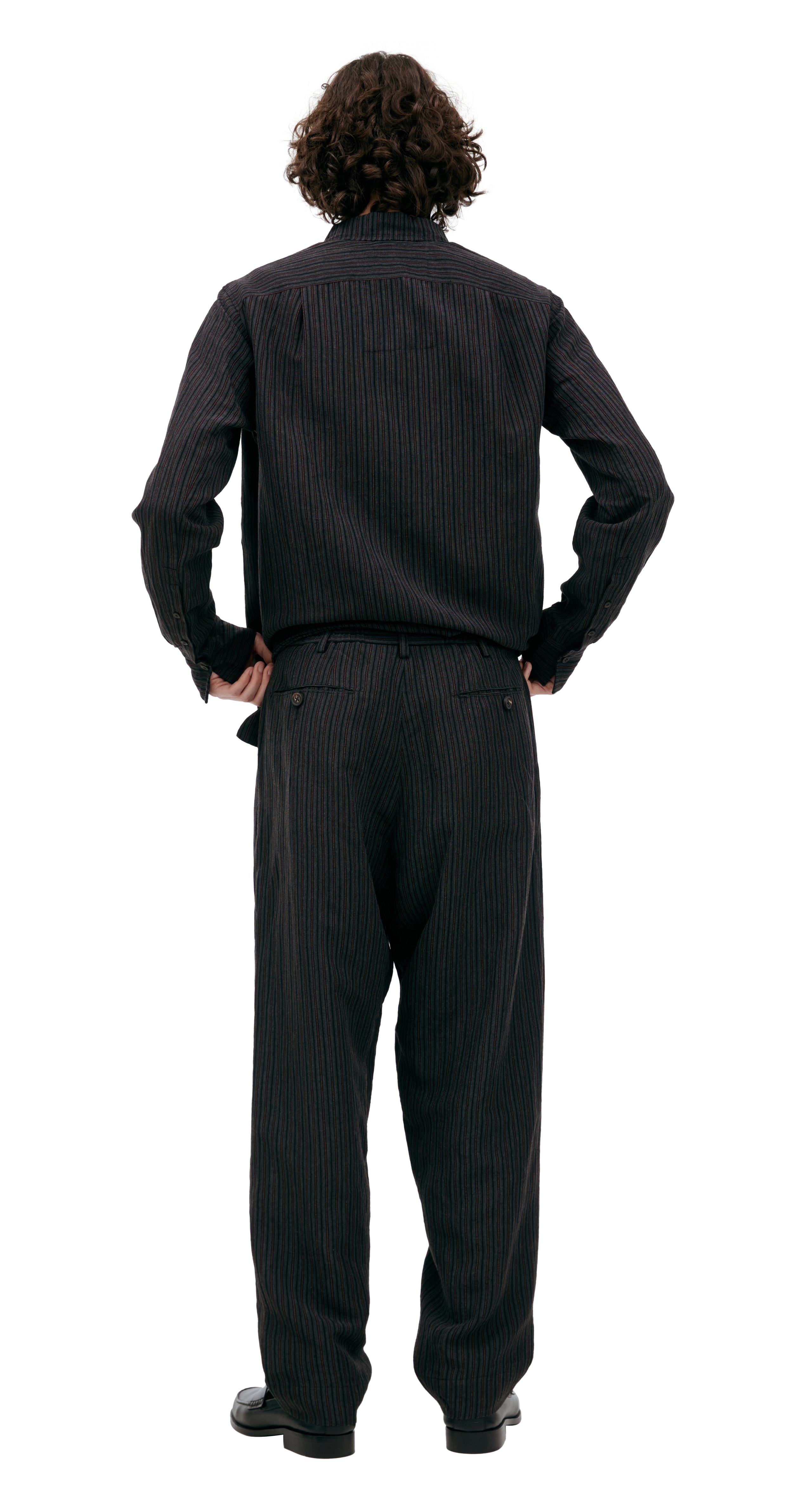 STRAIGHT TROUSERS WITH STRIPES - 3