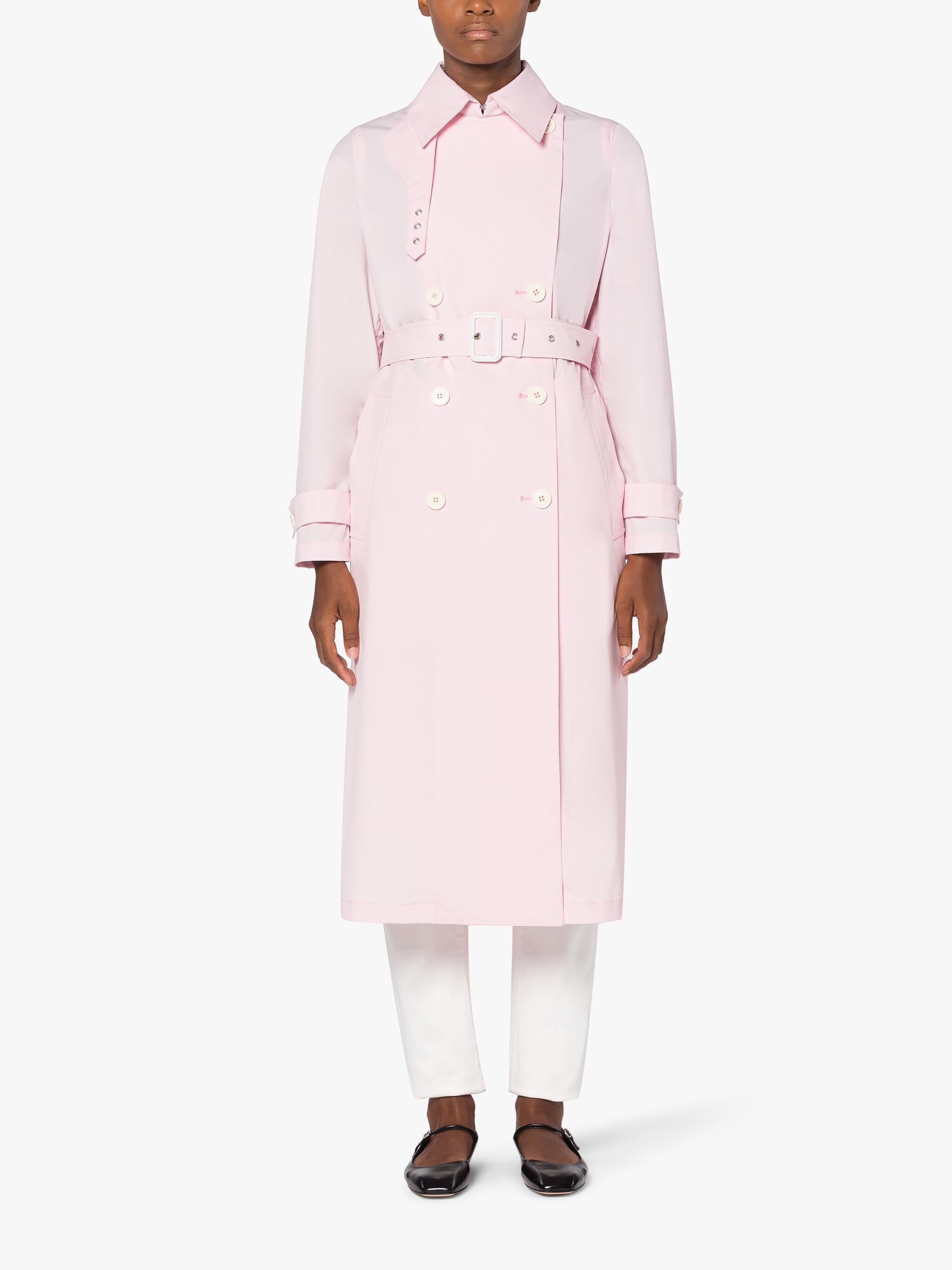 POLLY PINK ECO DRY TRENCH COAT - 3