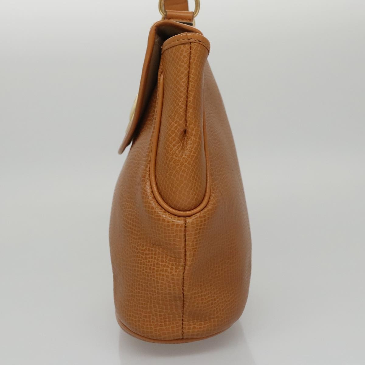 DIOR Hand Bag Leather Brown Gold - 4