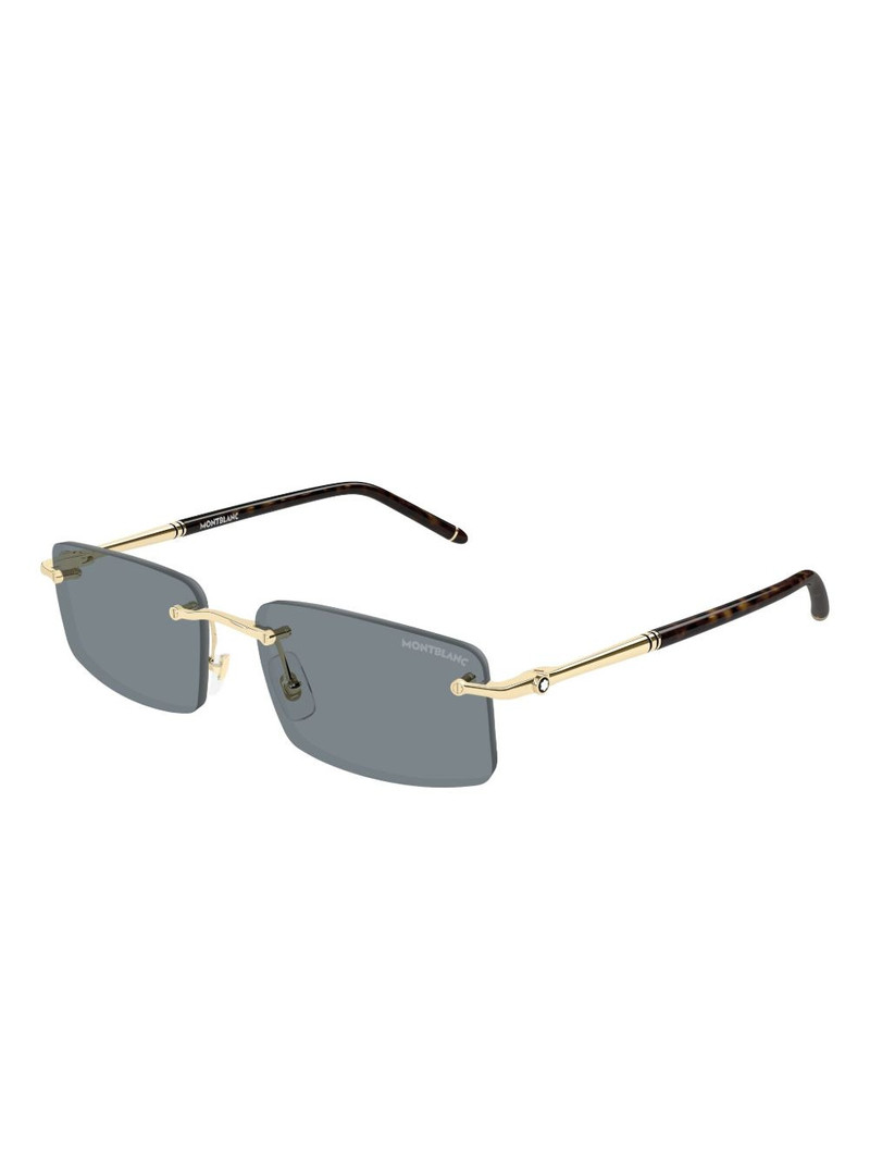 Montblanc rectangle-frame sunglasses outlook