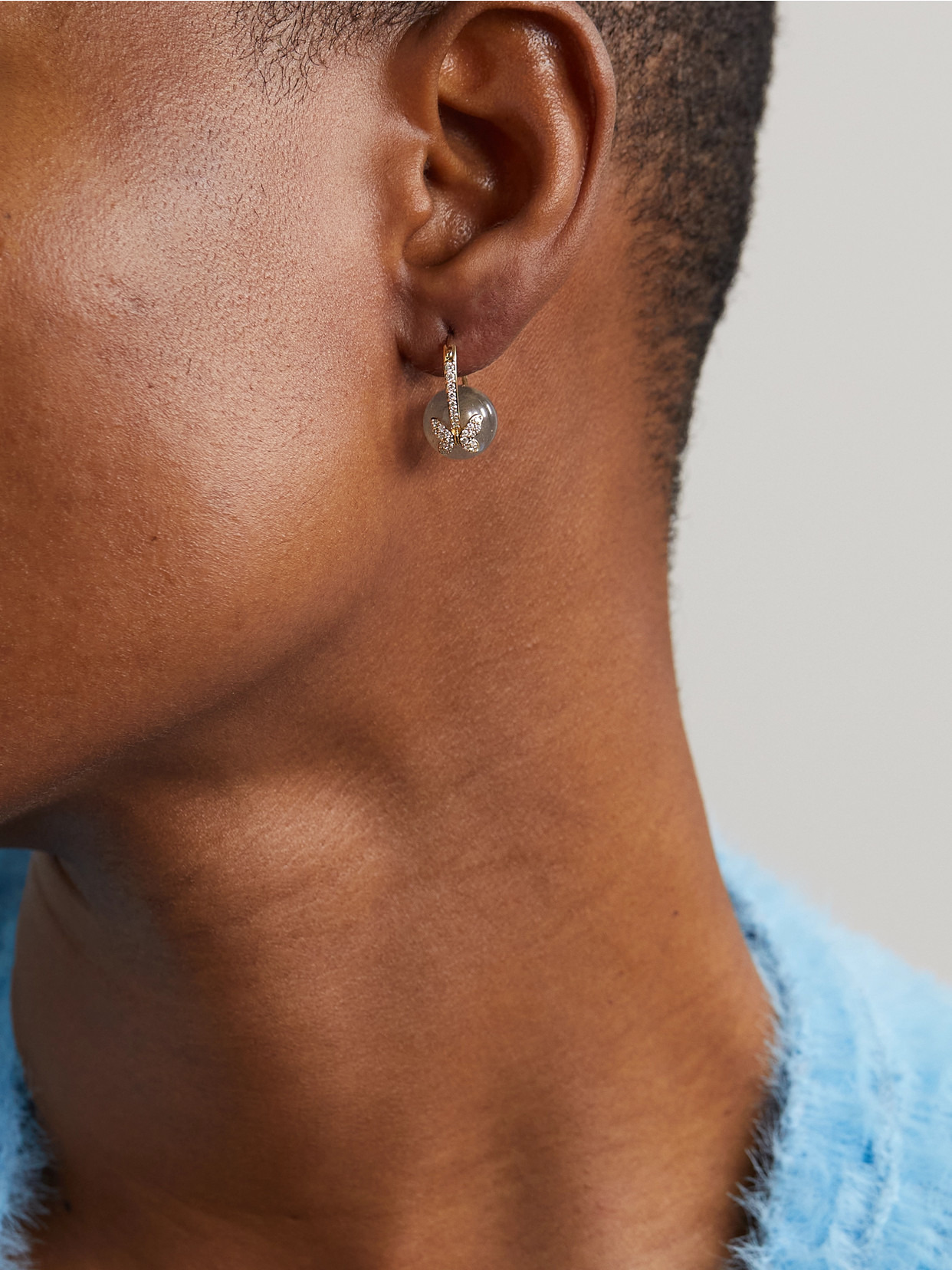 Butterfly 14-karat Gold, Labradorite And Diamond Earrings - 2