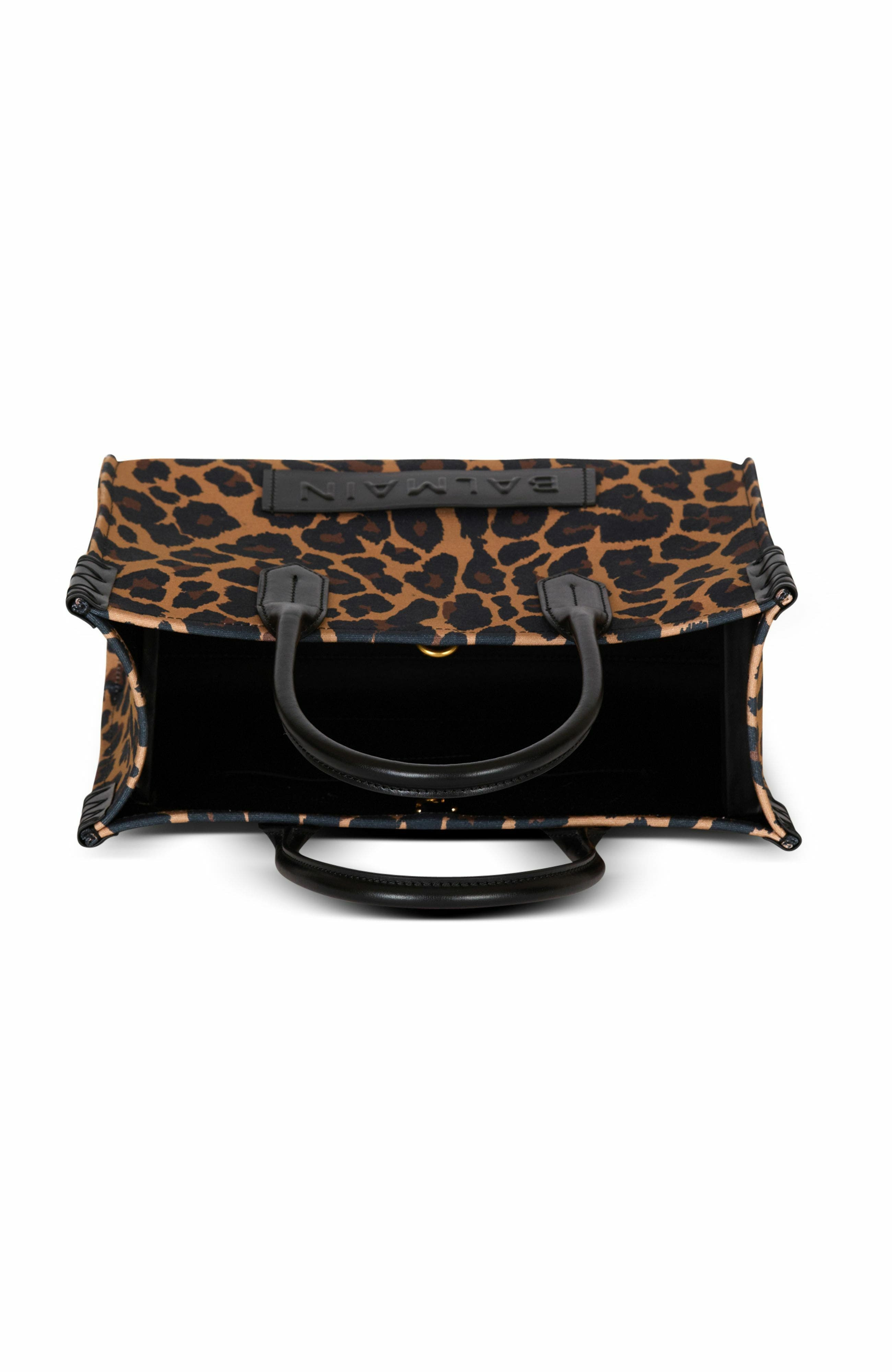 Balmain B-Army 36 leopard print tote bag in Brown at Nordstrom - 3