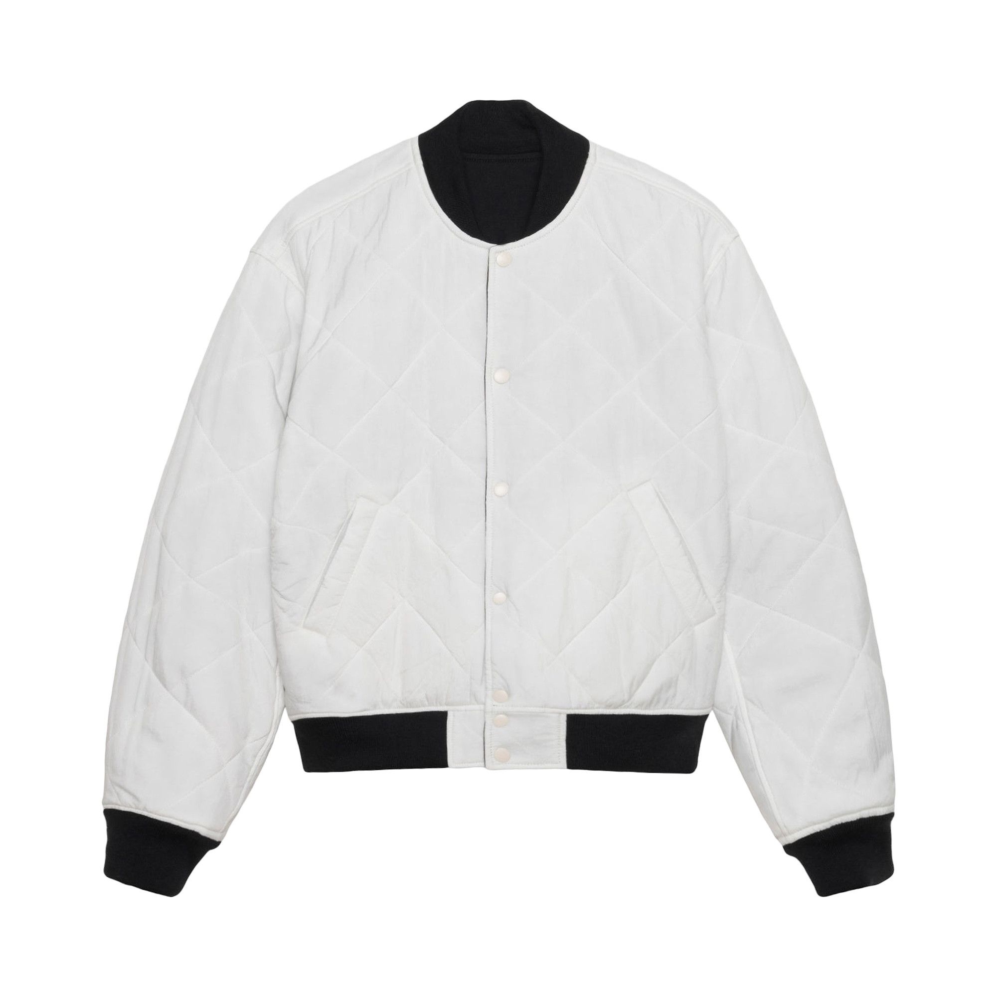 Stussy x Nike Reversible Varsity Jacket 'Black/Sail' - 3