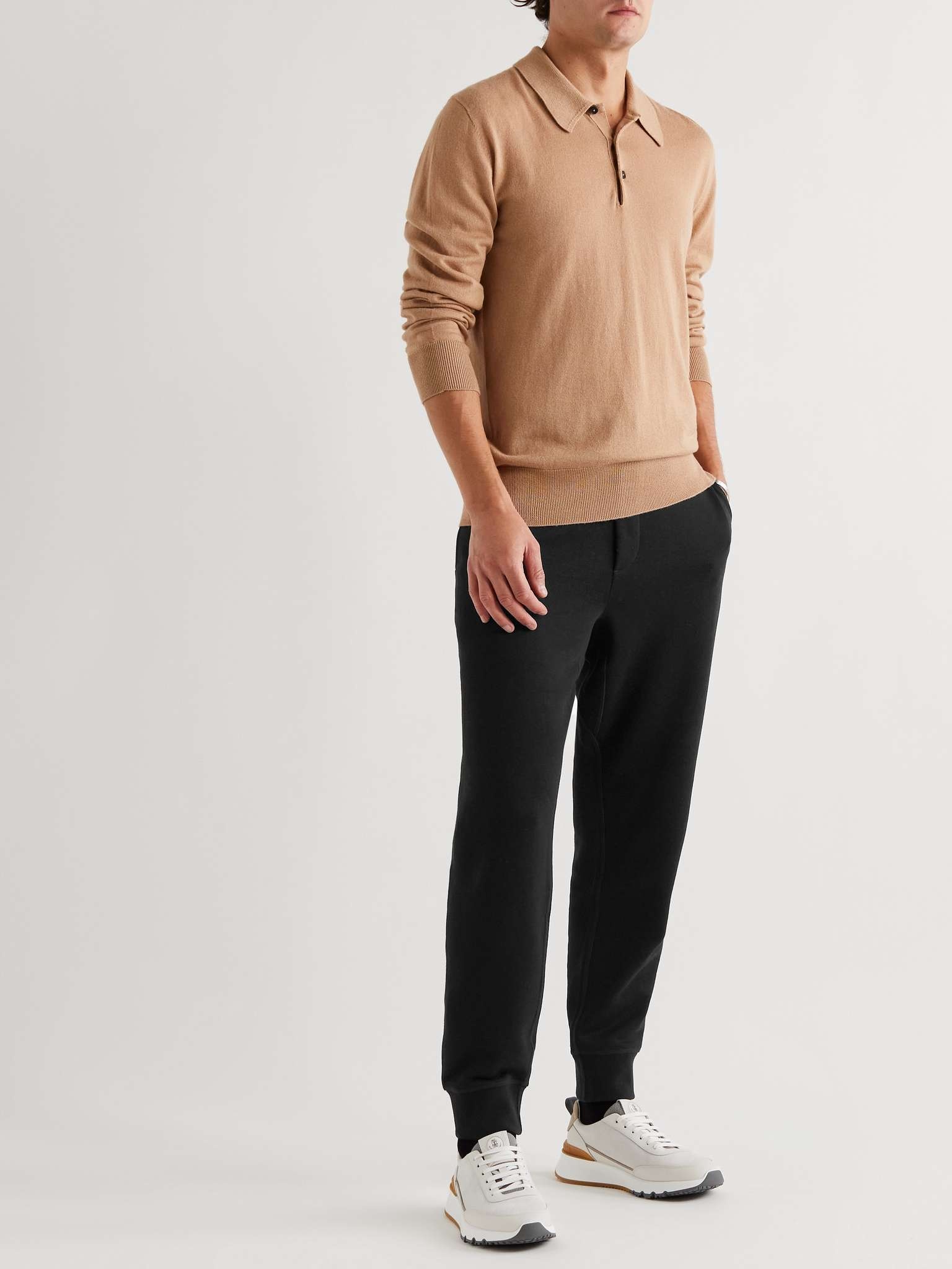 Madison Slim-Fit Tapered Cotton-Fleece Sweatpants - 2