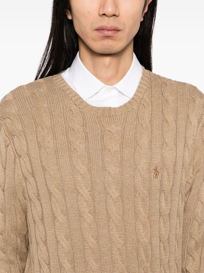 cotton cable-knit jumper 5