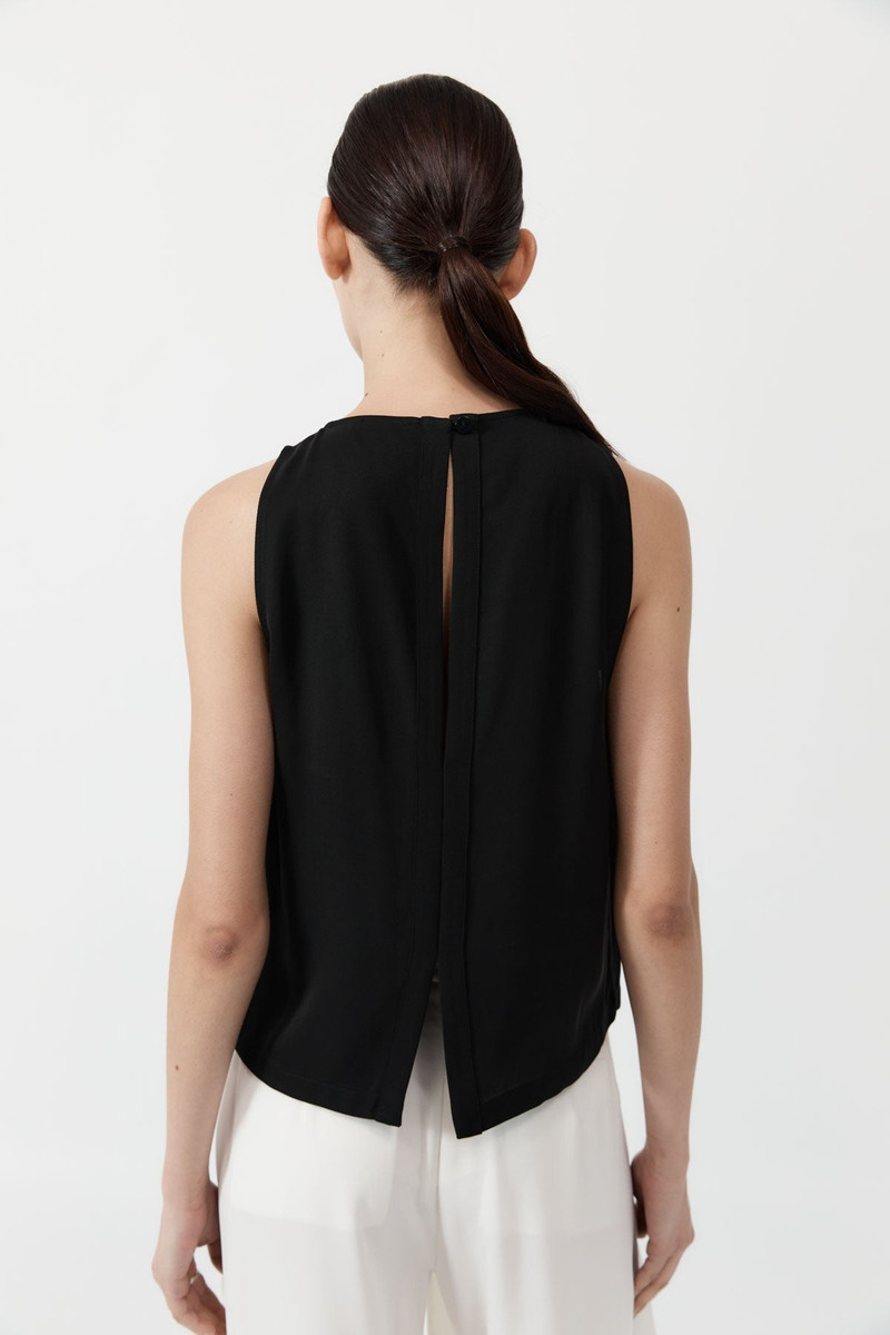 Viscose Shell Top - Black 5